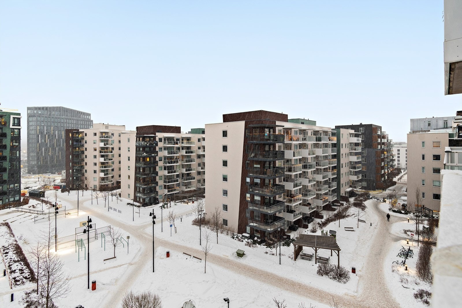 Utsikt fra balkongen Galleribilde