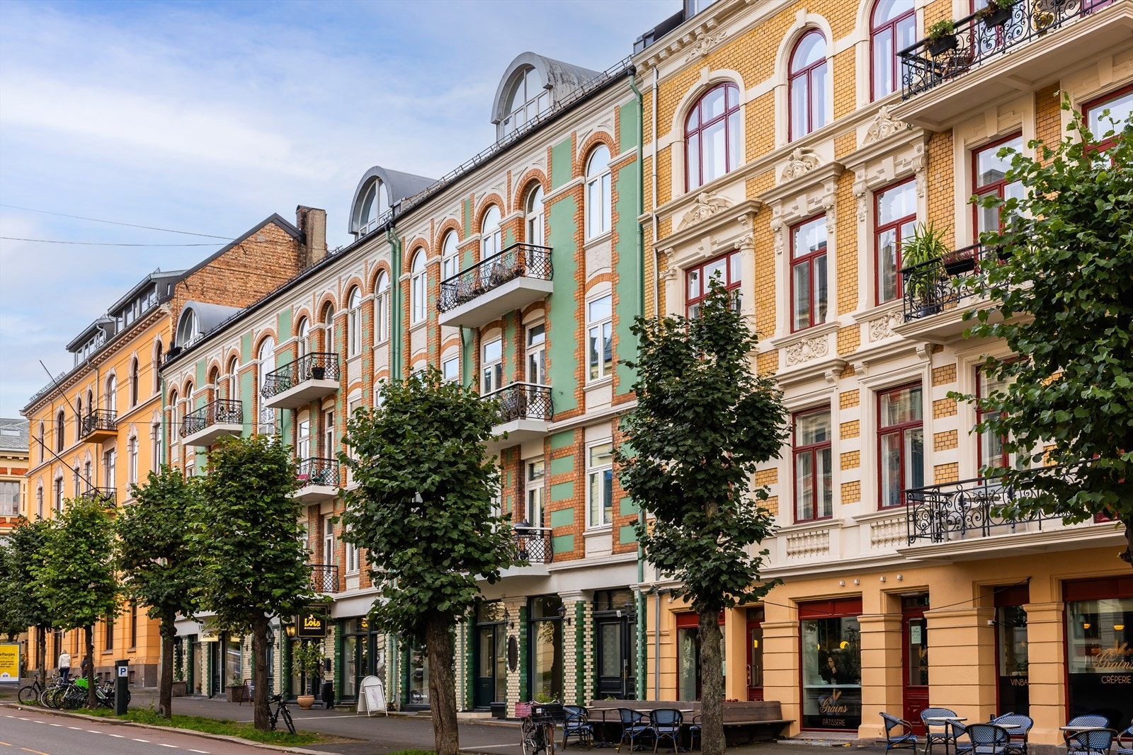 Klassiske Frogner bygårder på rad og rekke Galleribilde