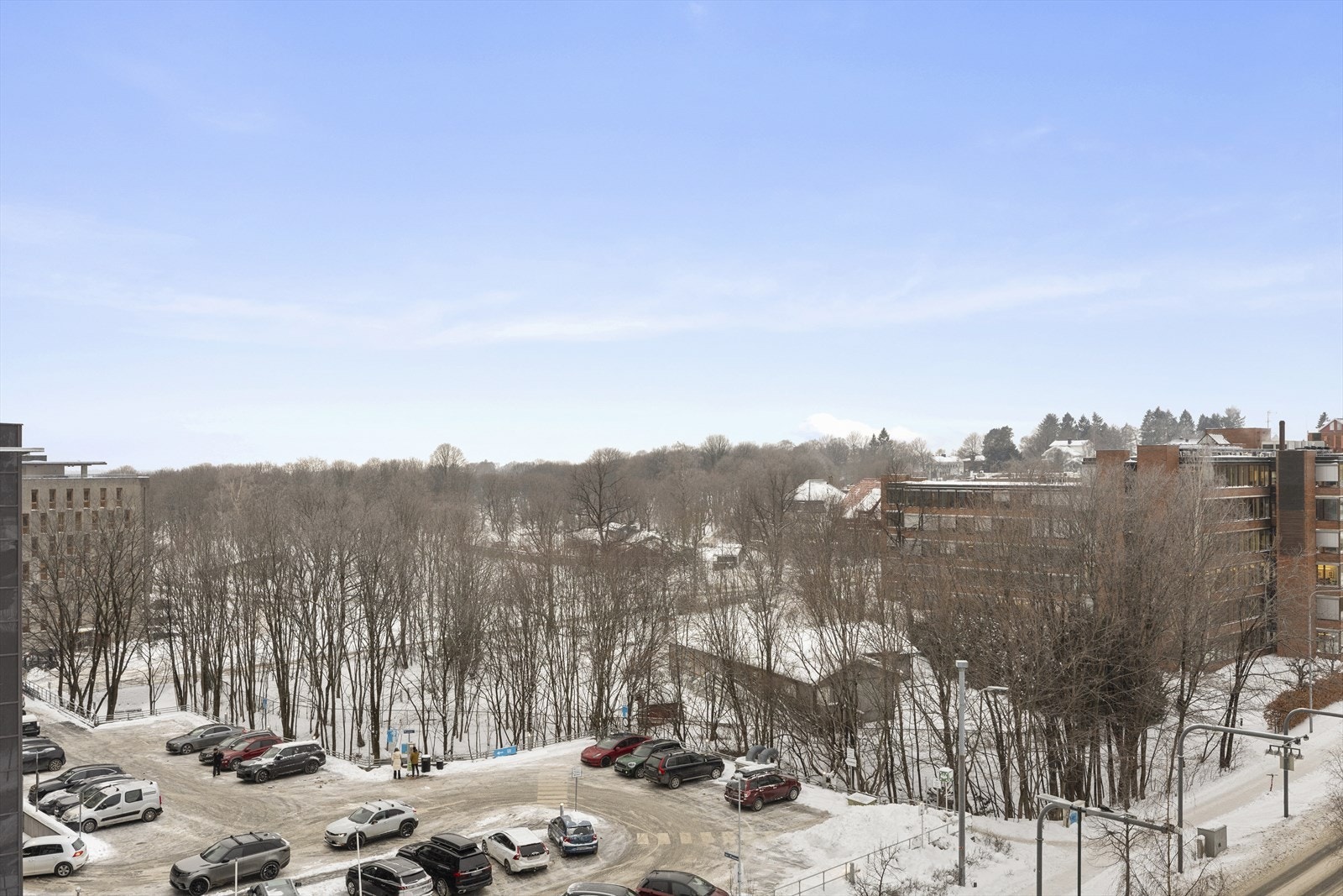 Utsikt til Frognerparken fra balkong Galleribilde