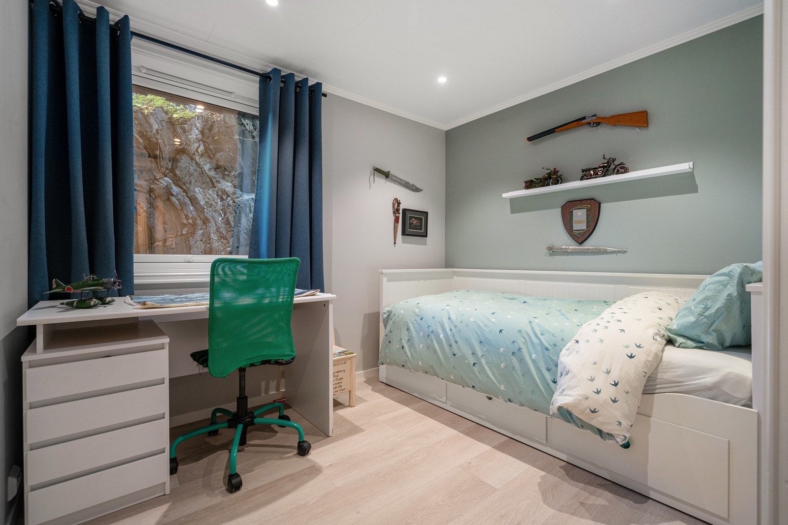 Soverommene kan enkelt møbleres etter ønske og behov. Galleribilde