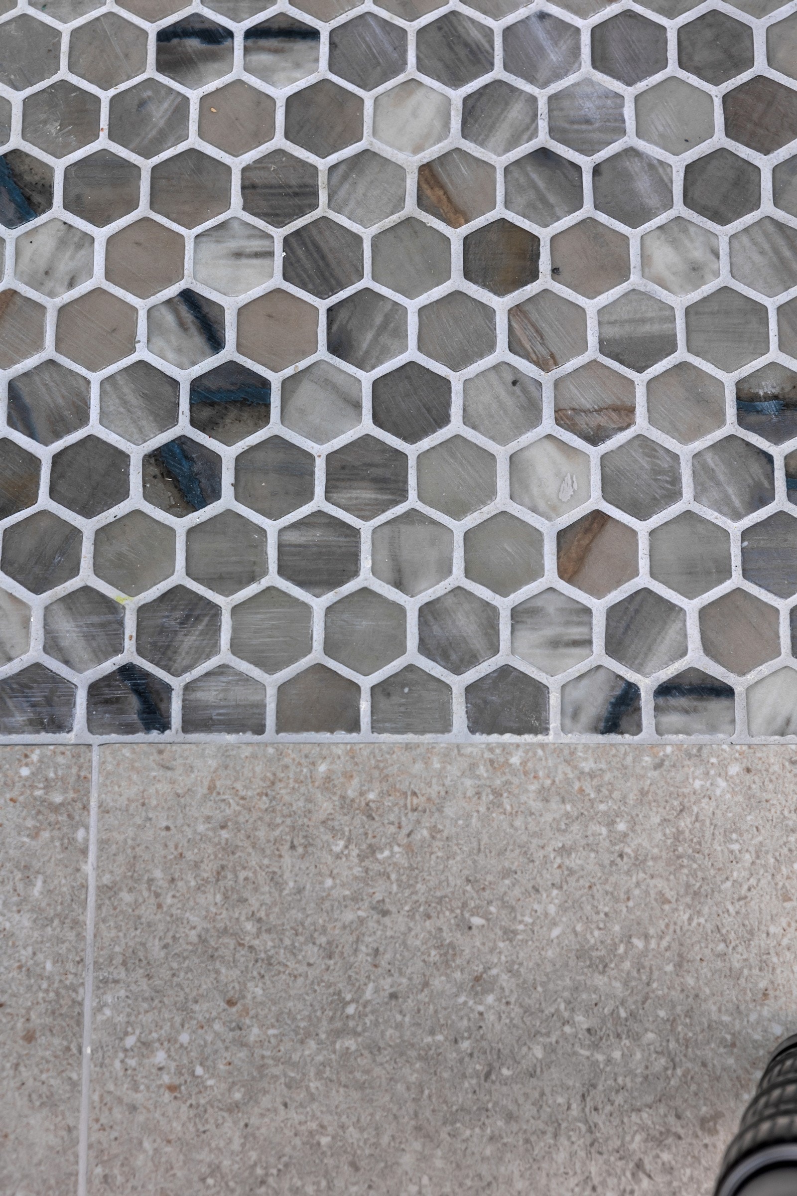 Mosaikk-fliser i dusjsone Galleribilde