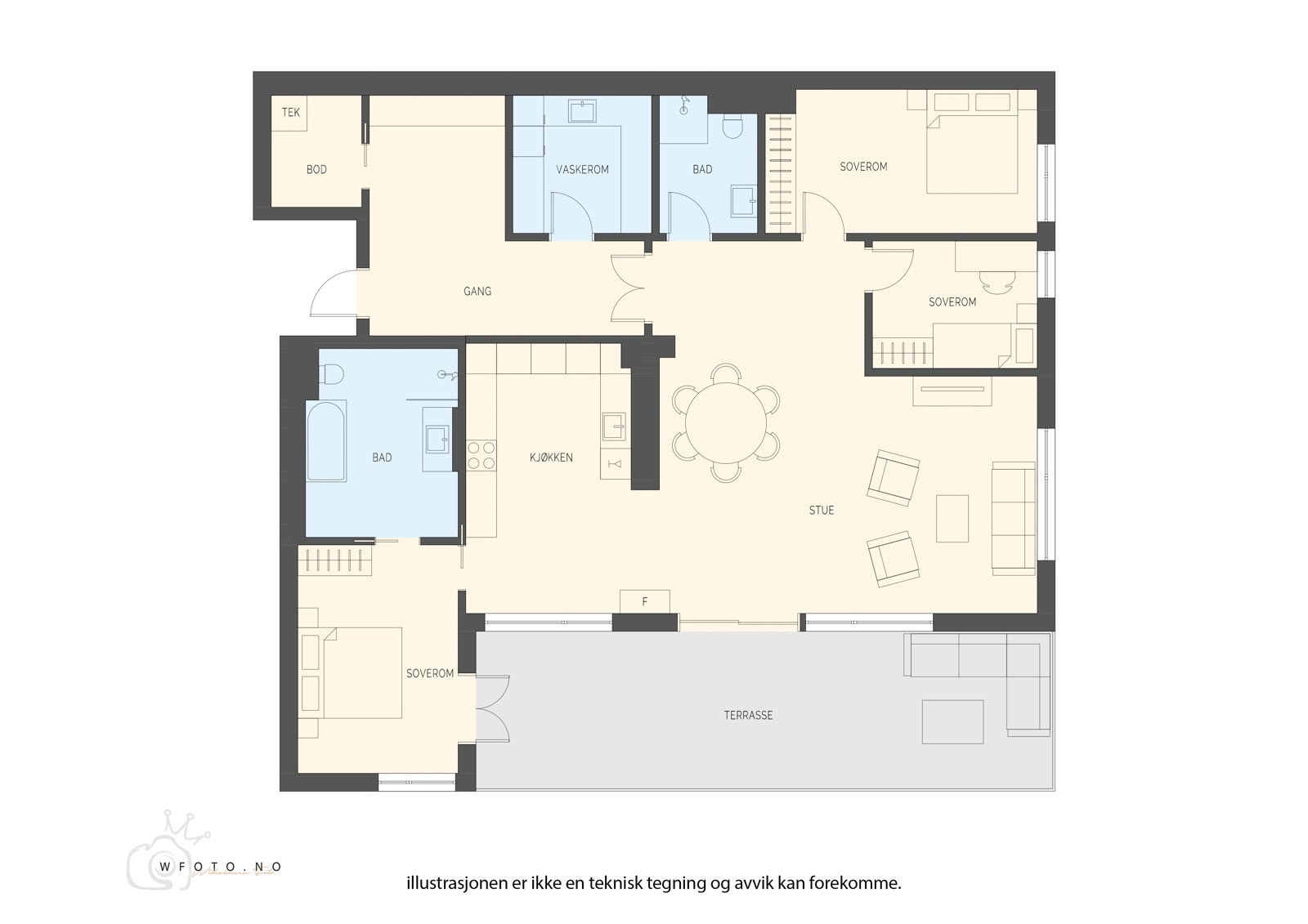Plantegning Galleribilde