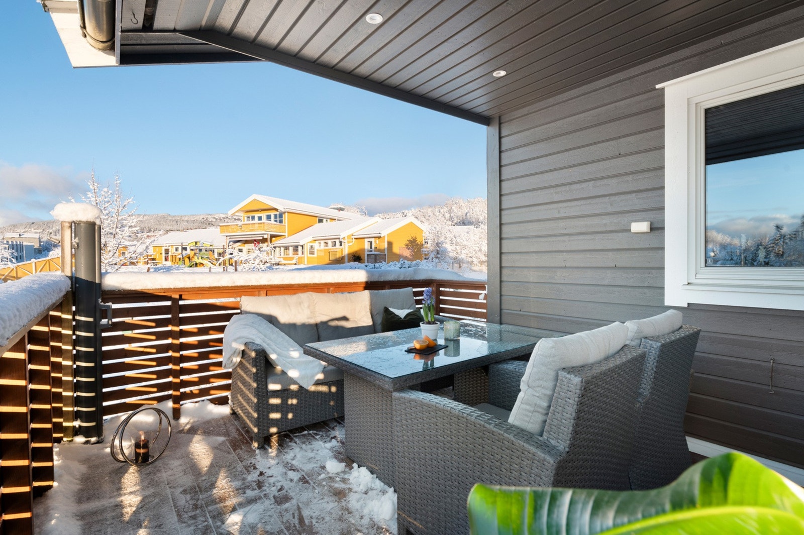 Her er det god plass til utemøbler. Galleribilde