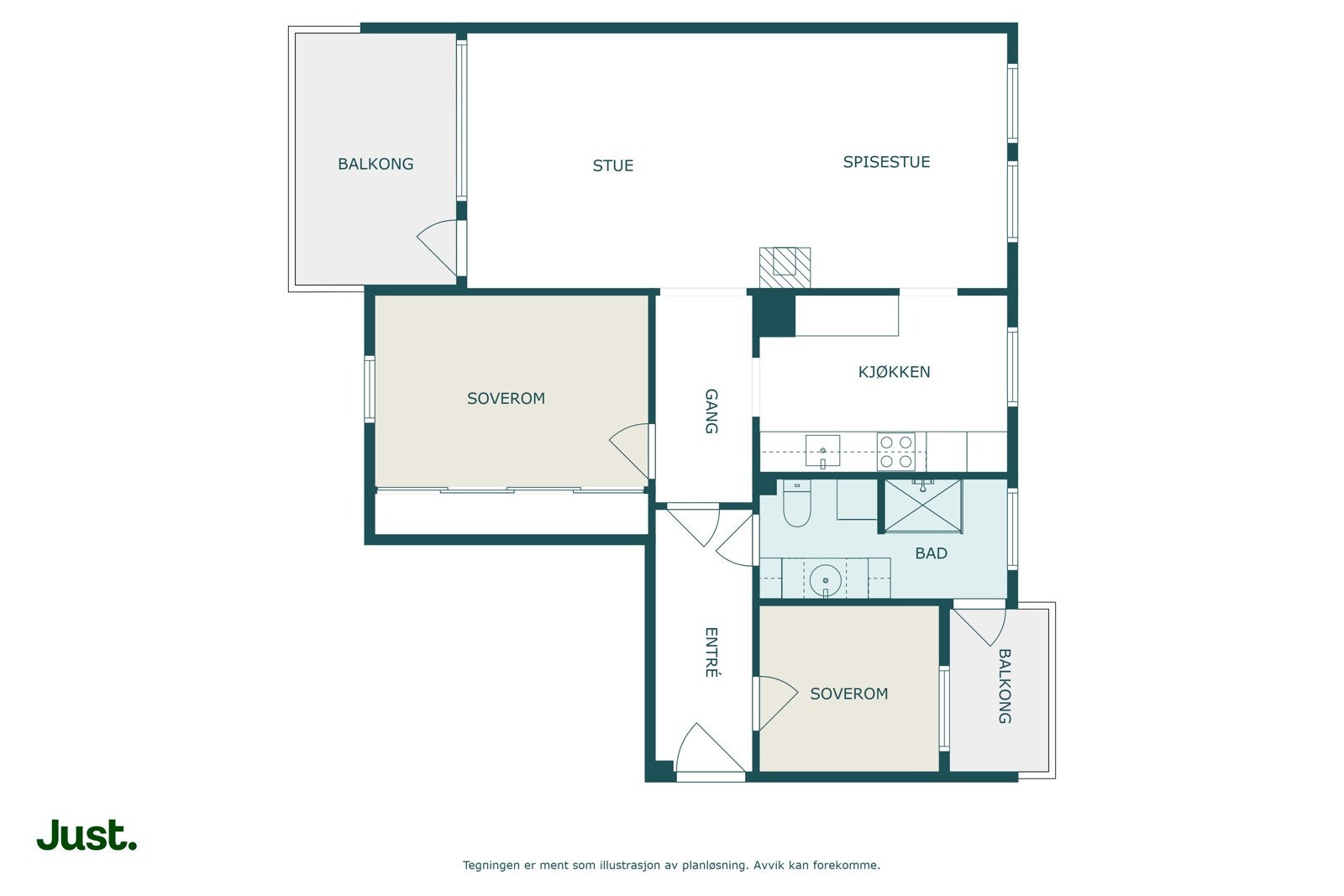 Planskisse Galleribilde