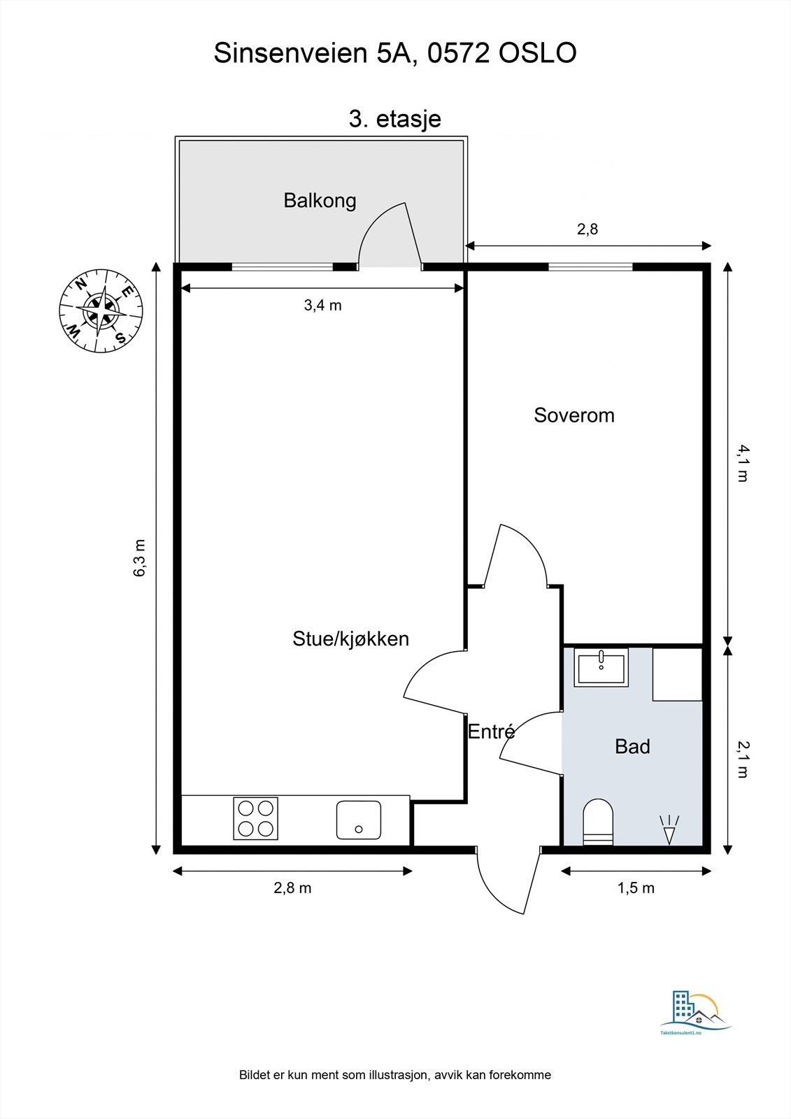 Plantegning til orientering. Galleribilde