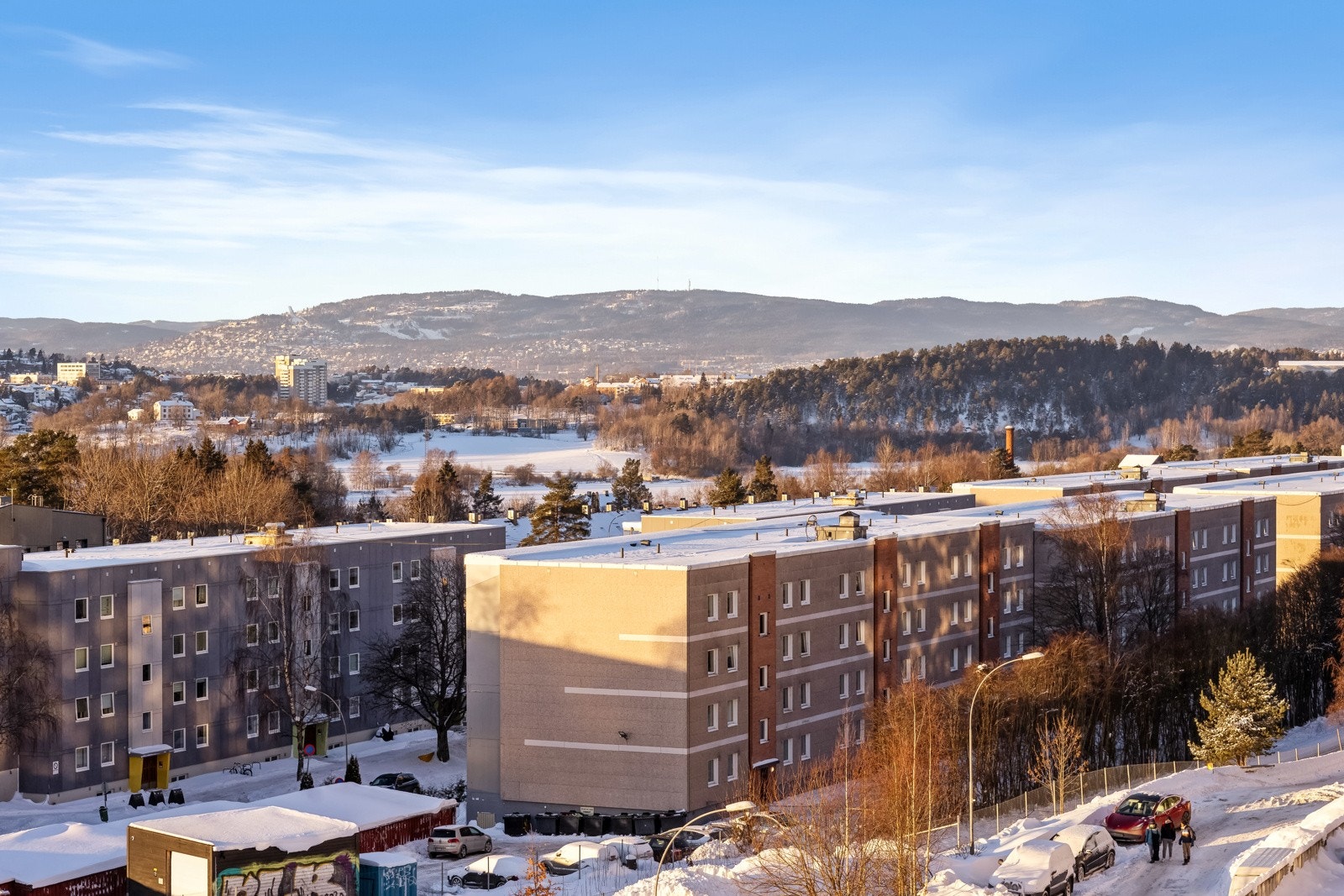 Utsikt mot blant annet Holmenkollen. Galleribilde
