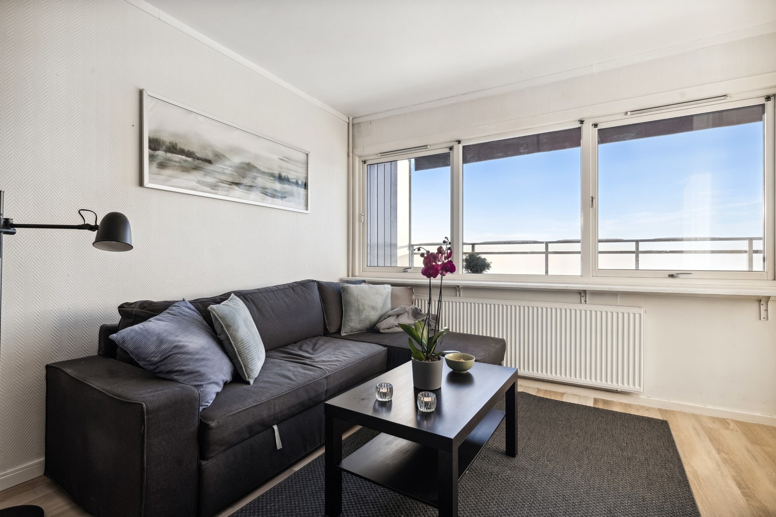 Varme fra radiatorer er inkludert i felleskostnadene. Galleribilde