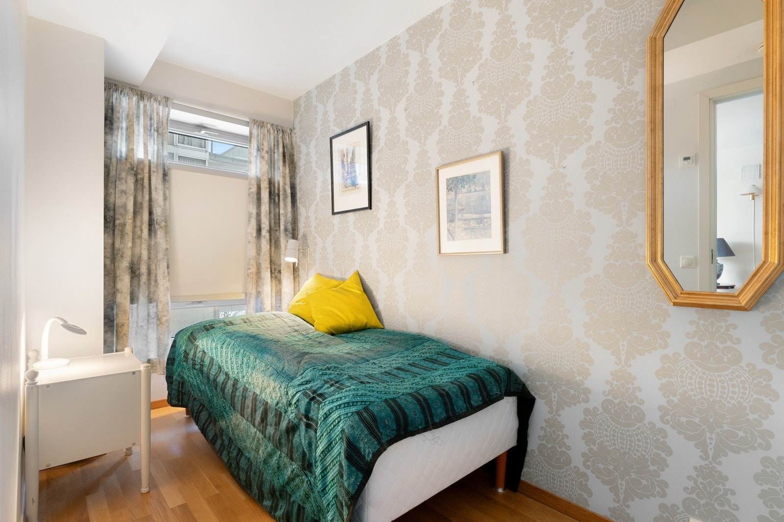 Soverommet har en svært skjermet beliggenhet mot Akerselva. Galleribilde