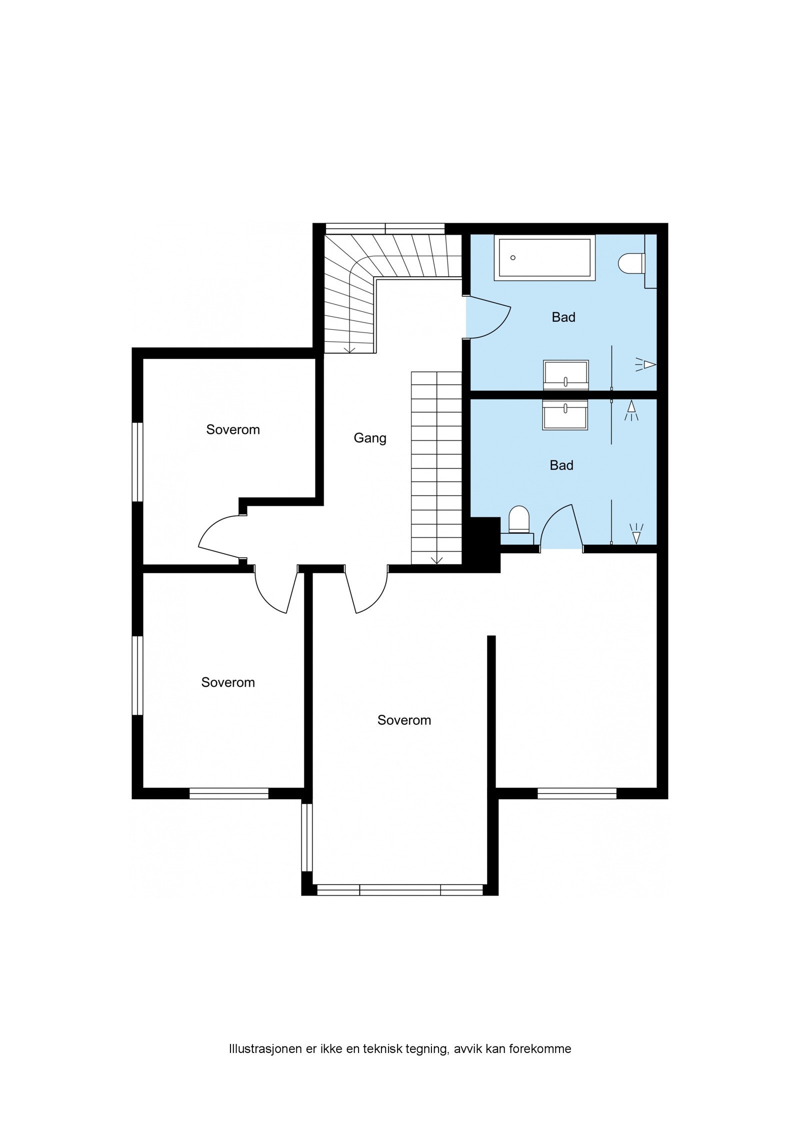 Plantegning - 2. etasje. Galleribilde