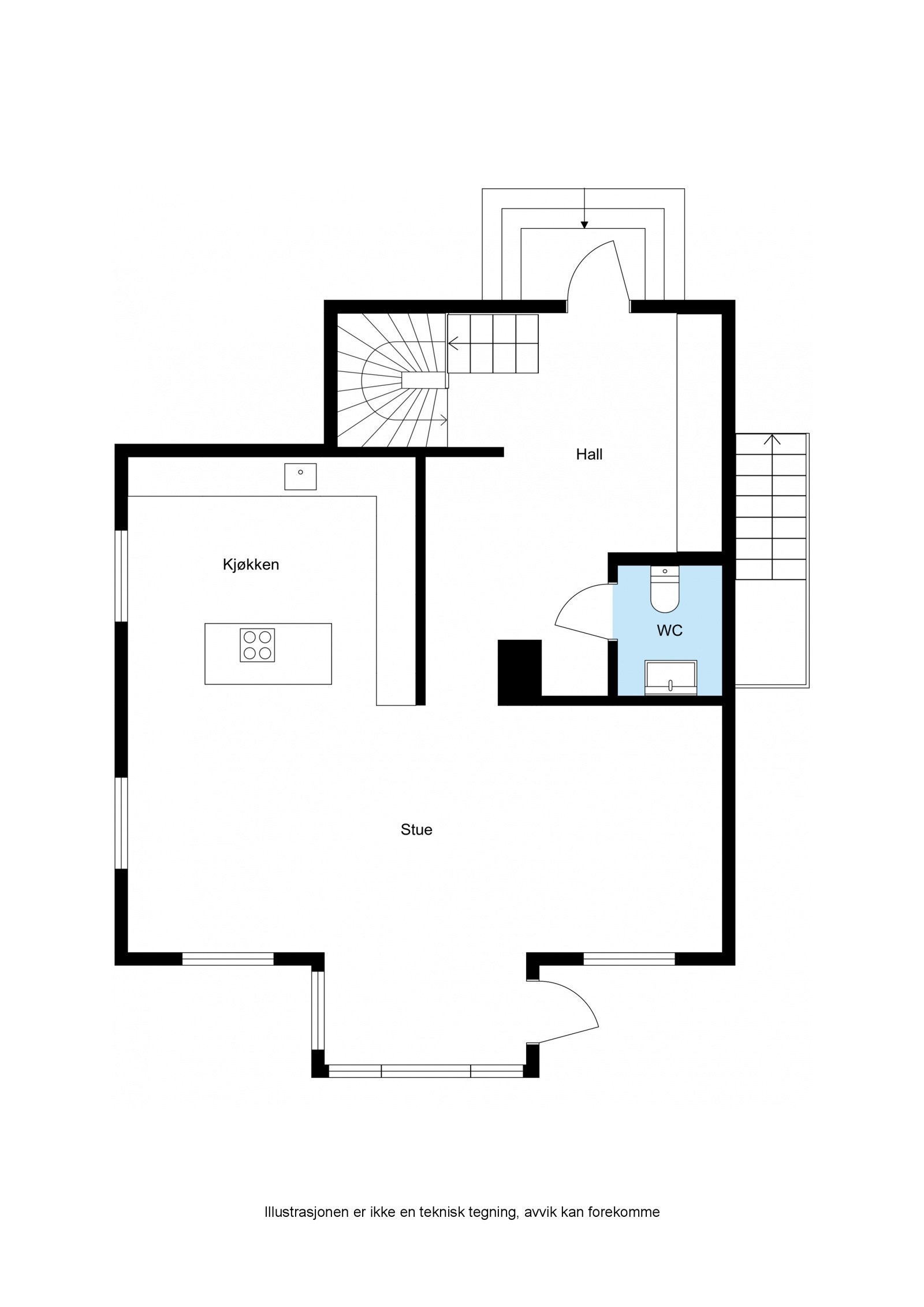 Plantegning - 1. etasje Galleribilde