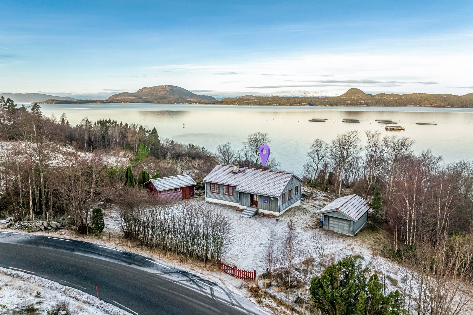 Hytta står på en utrolig flott plass! Galleribilde