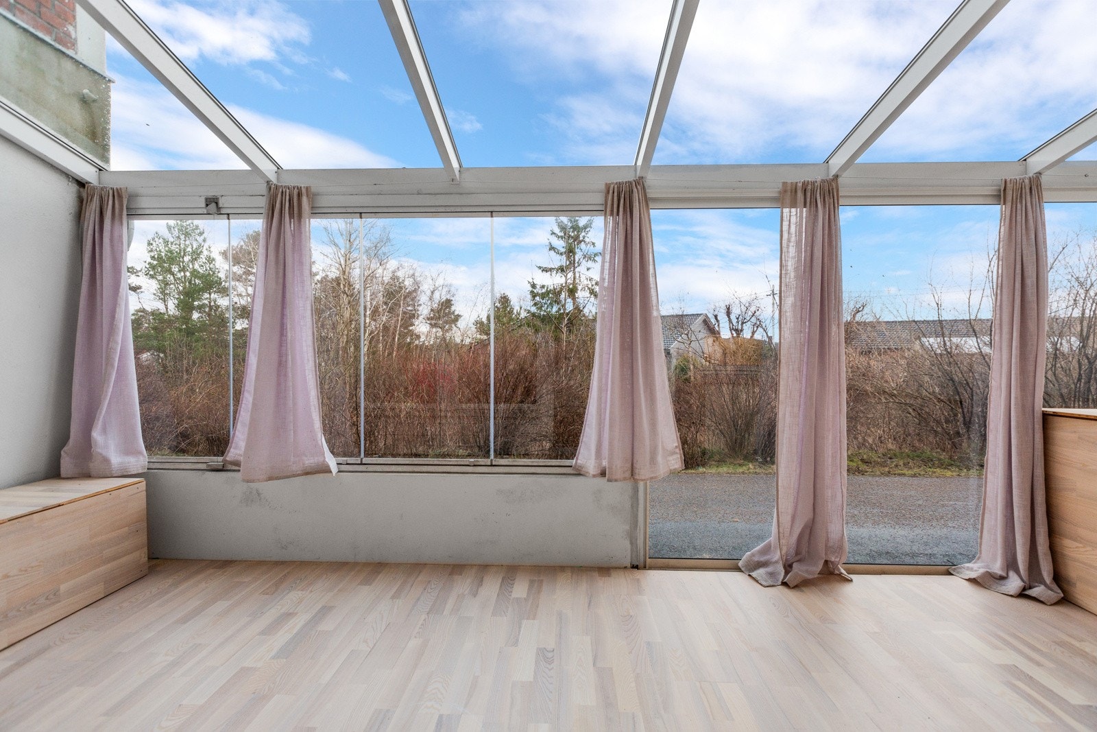 Stor innglasset terrasse Galleribilde