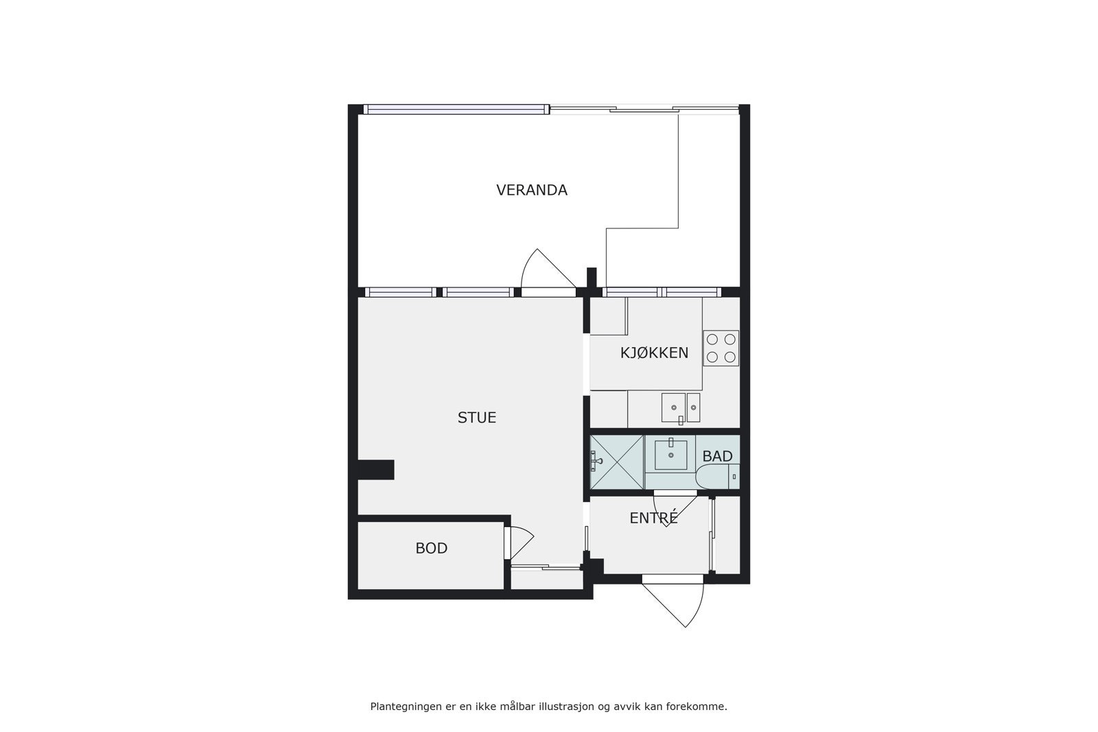 Plantegning Galleribilde