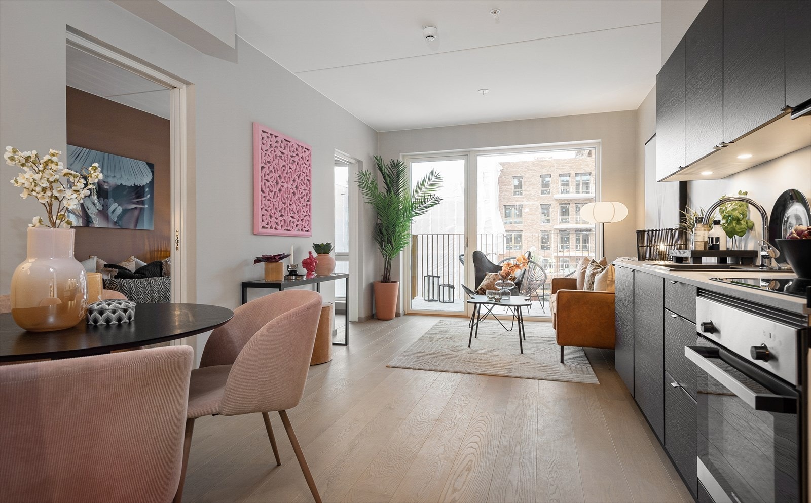 Vannbåren gulvarme i alle rom utenom bad. Galleribilde