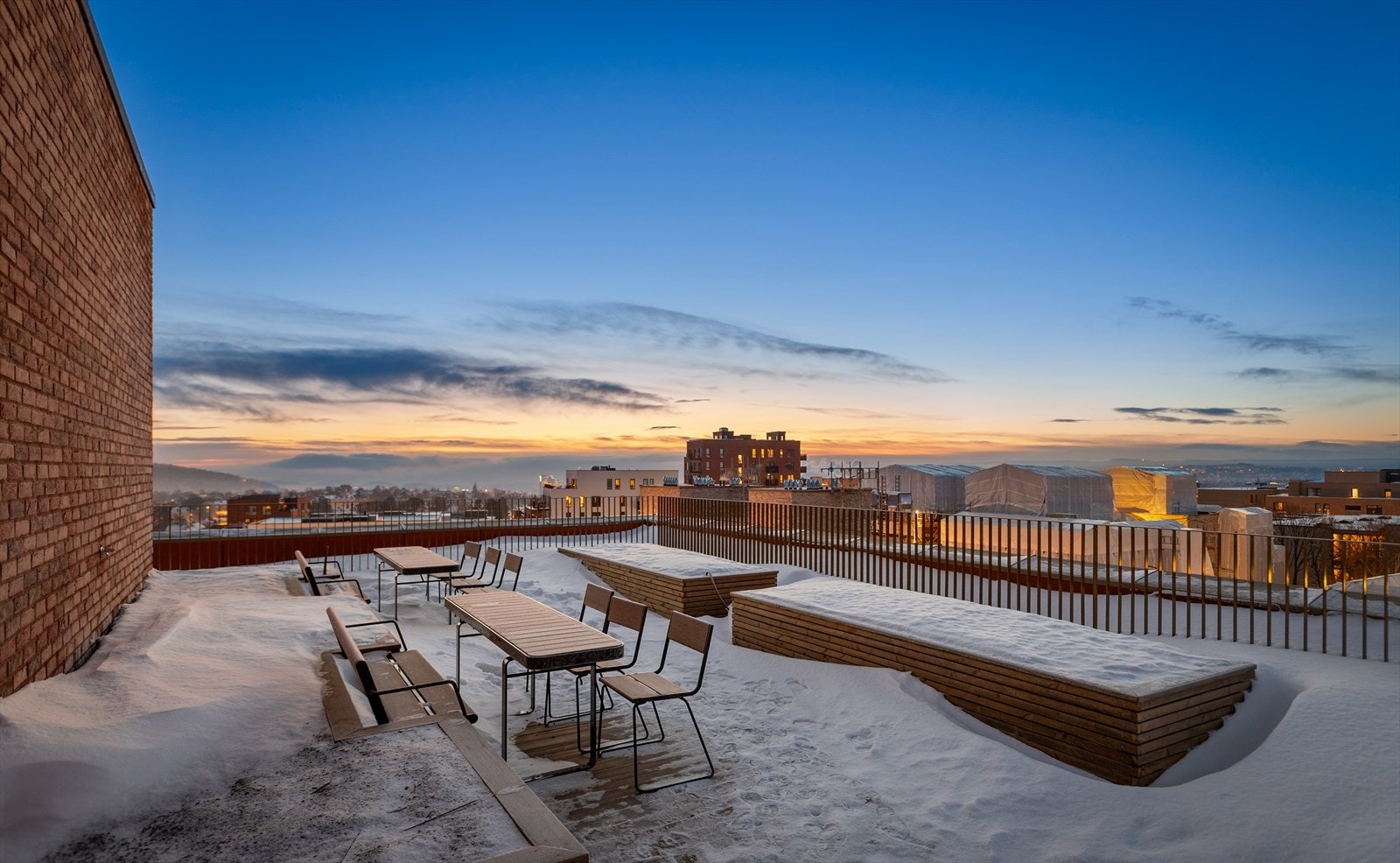 Fra felles takterrasse. Galleribilde