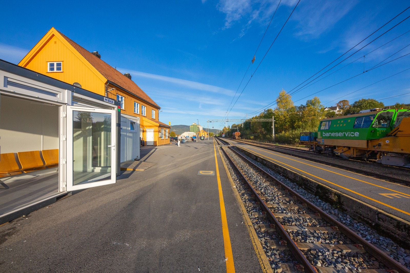 Bø togstasjon. Tillknyttet sørlandsbanen. Galleribilde