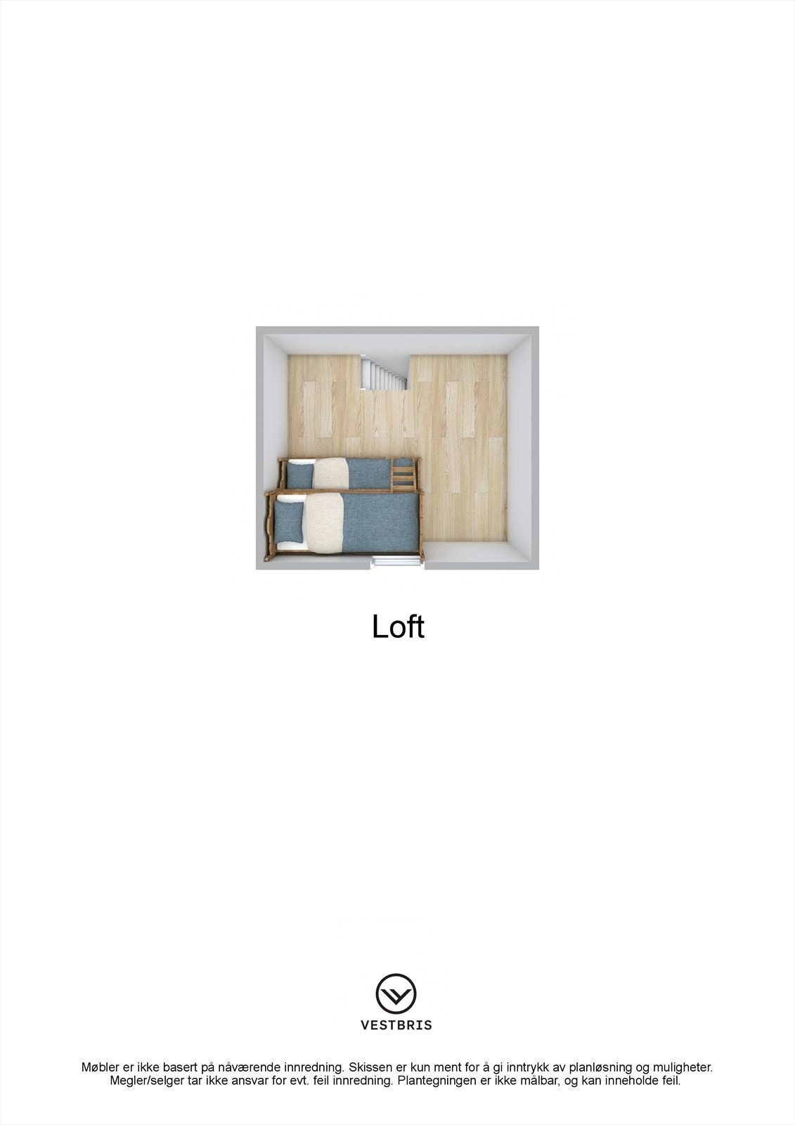 Plantegning - Jøsendal 143, 5763 Skare - Loft - 3D.jpg Galleribilde