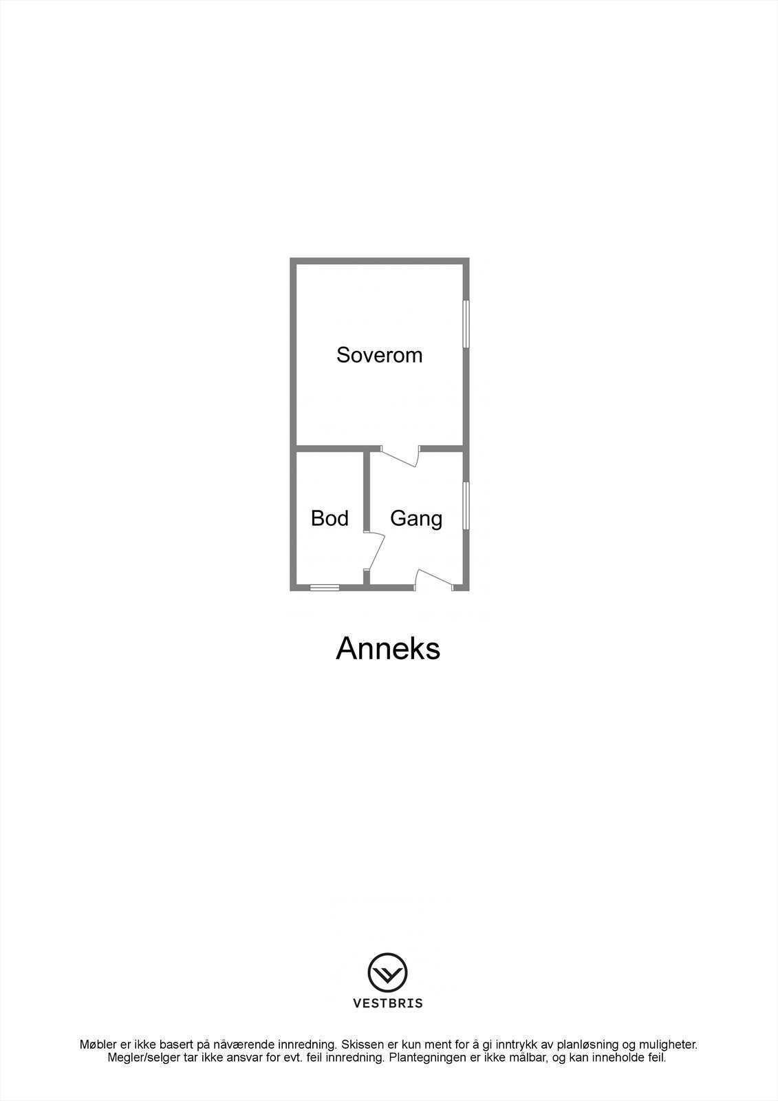 Plantegning - Jøsendal 143, 5763 Skare - Anneks - 2D.jpg Galleribilde