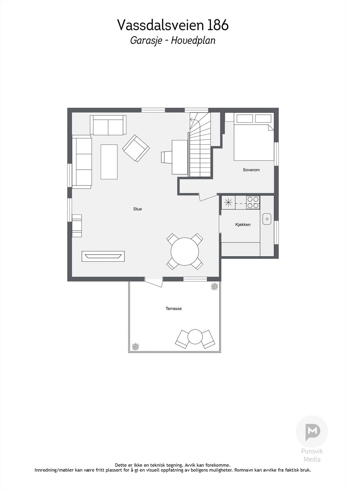 _Vassdalsveien 186 - Garasje - Hovedplan - 2D.jpg Galleribilde