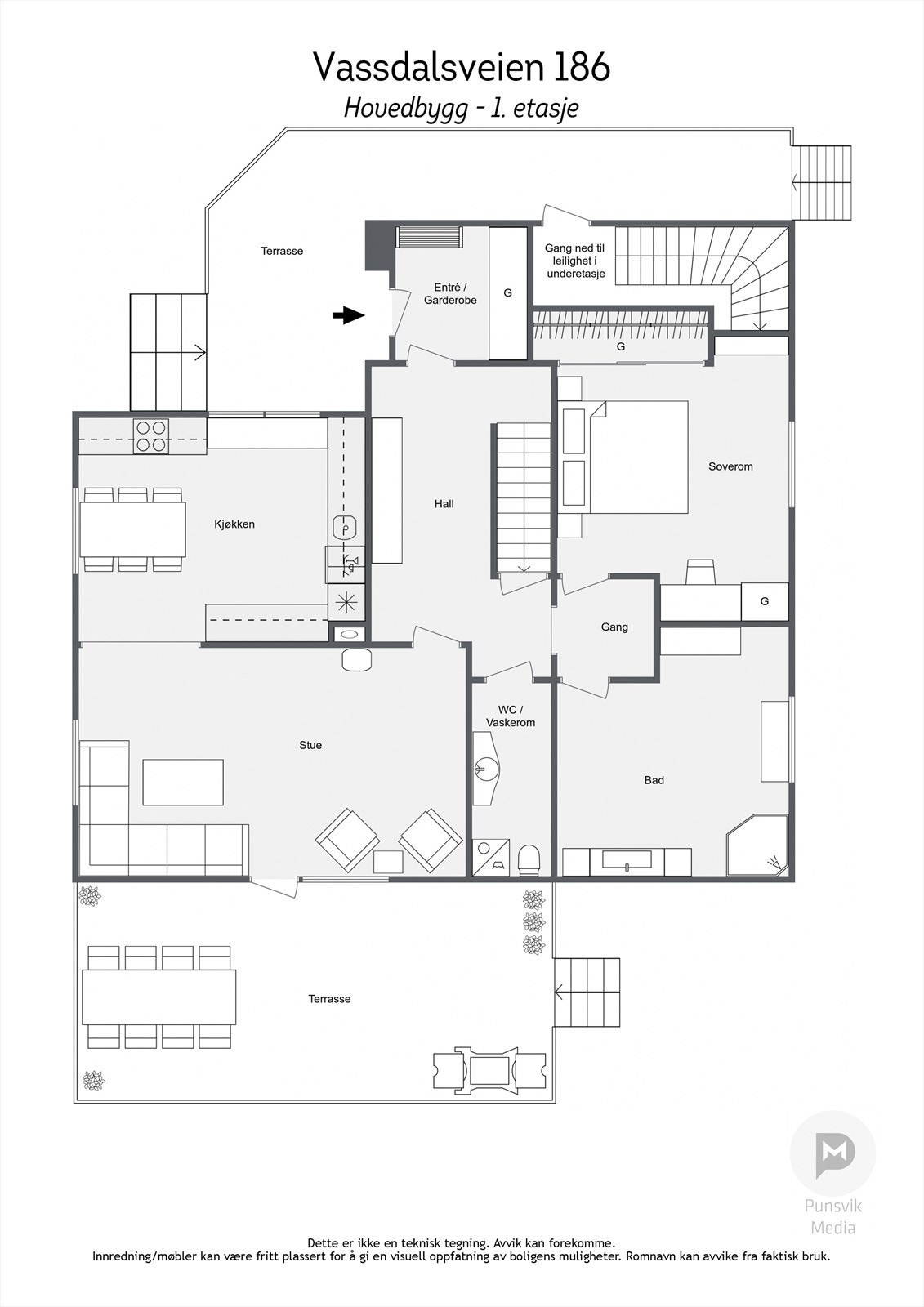 _Vassdalsveien 186 - Hovedbygg - 1etasje - 2D.jpg Galleribilde