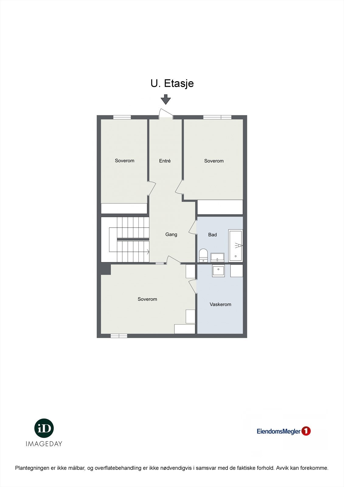 Plantegning underetasje. Galleribilde