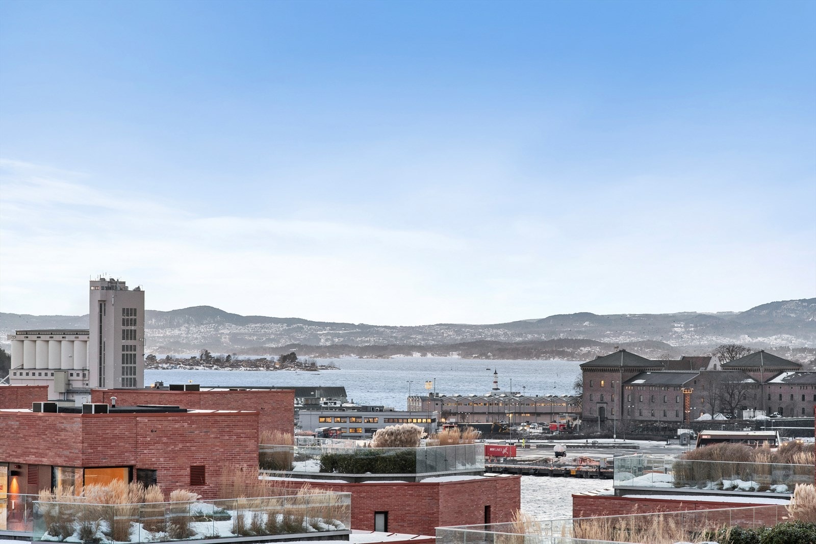 Utsikt fra takterassen Galleribilde