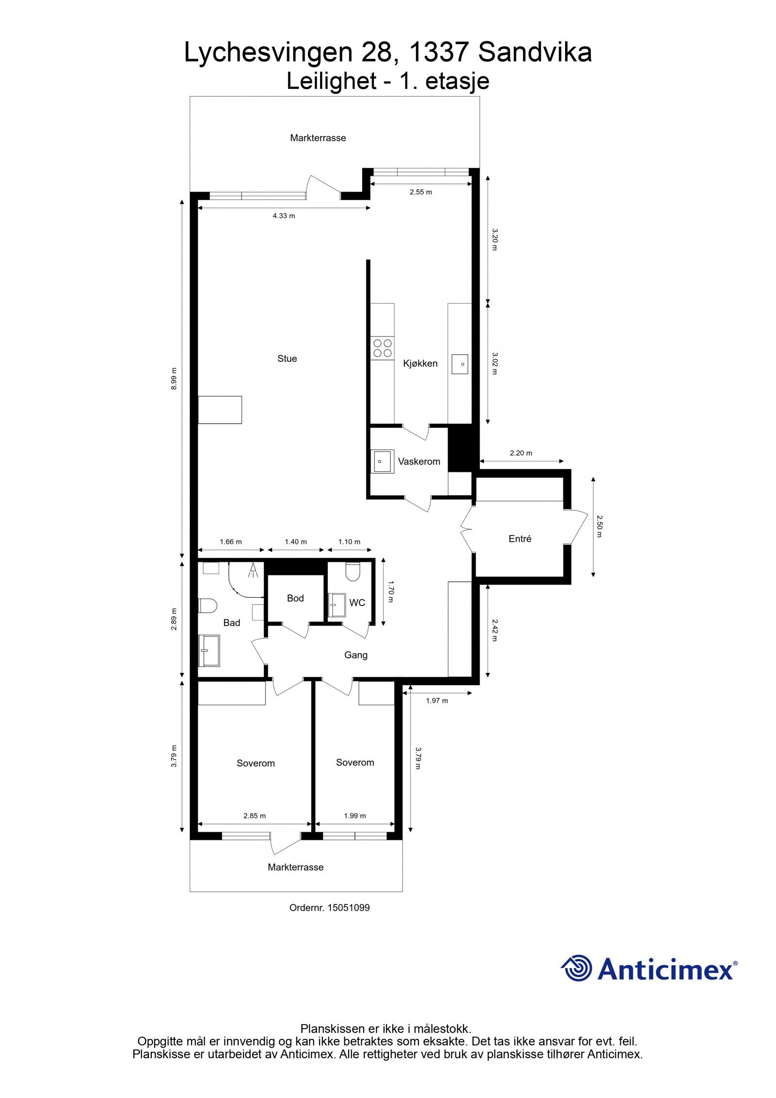 Planskisse Galleribilde