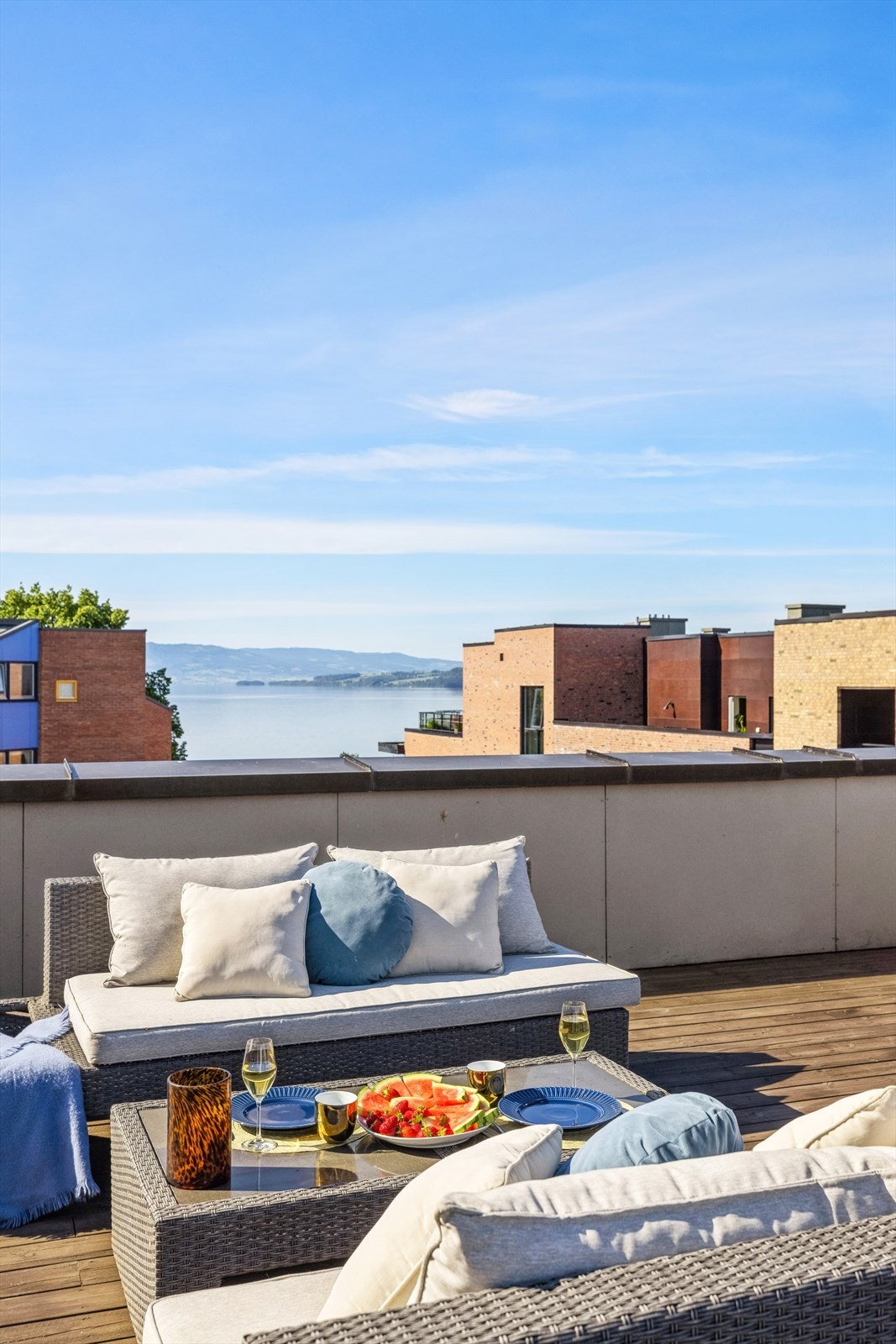 Nydelig utsikt fra terrassen Galleribilde