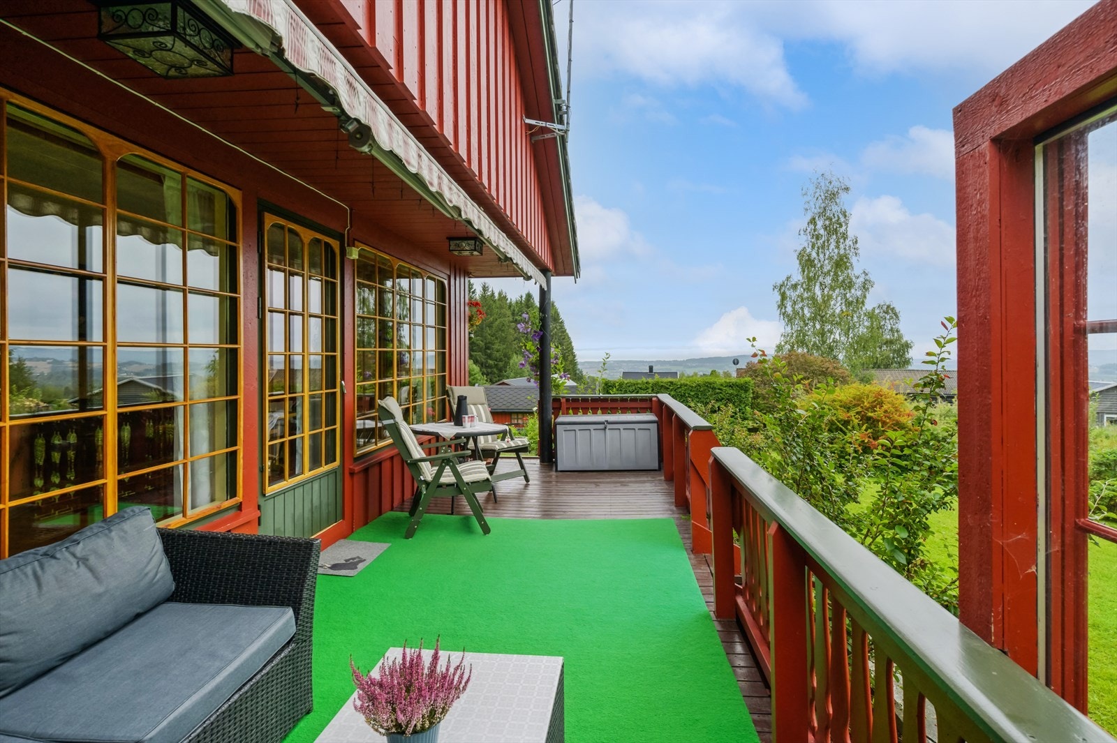 Her er det plass til ønsket utemøblement, grill og diverse beplanting. Galleribilde