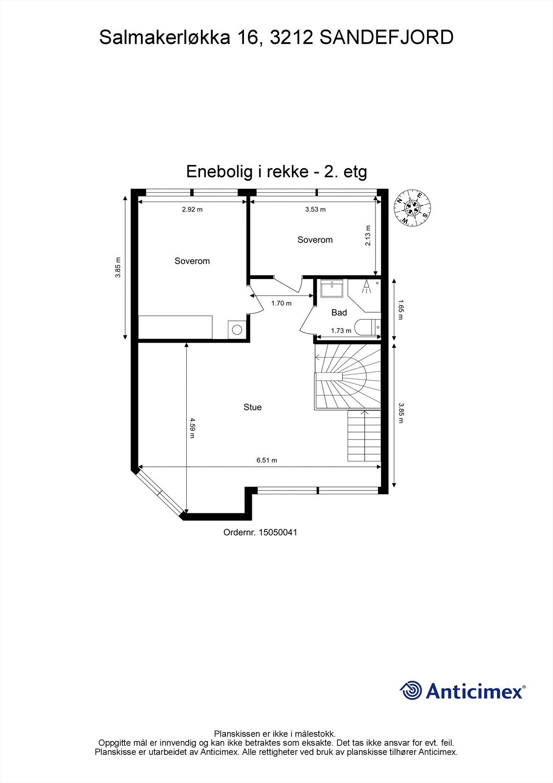 Plantegning 2. etasje Galleribilde