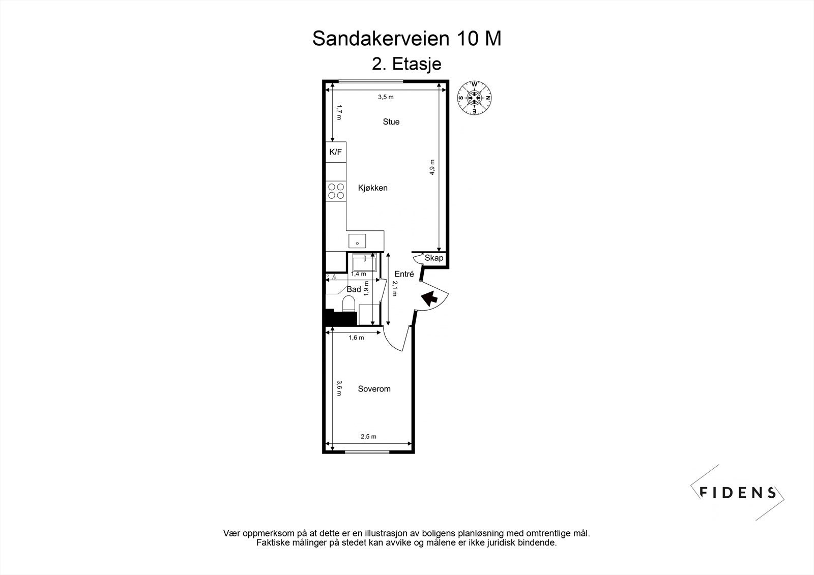 Plantegning 2. etg Galleribilde