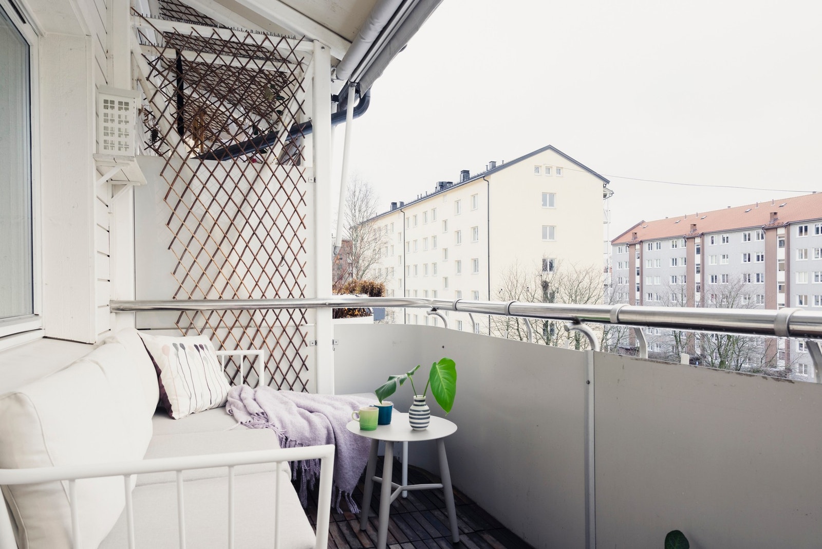 Sydvestvendt balkong på ca. 6kvm. Galleribilde