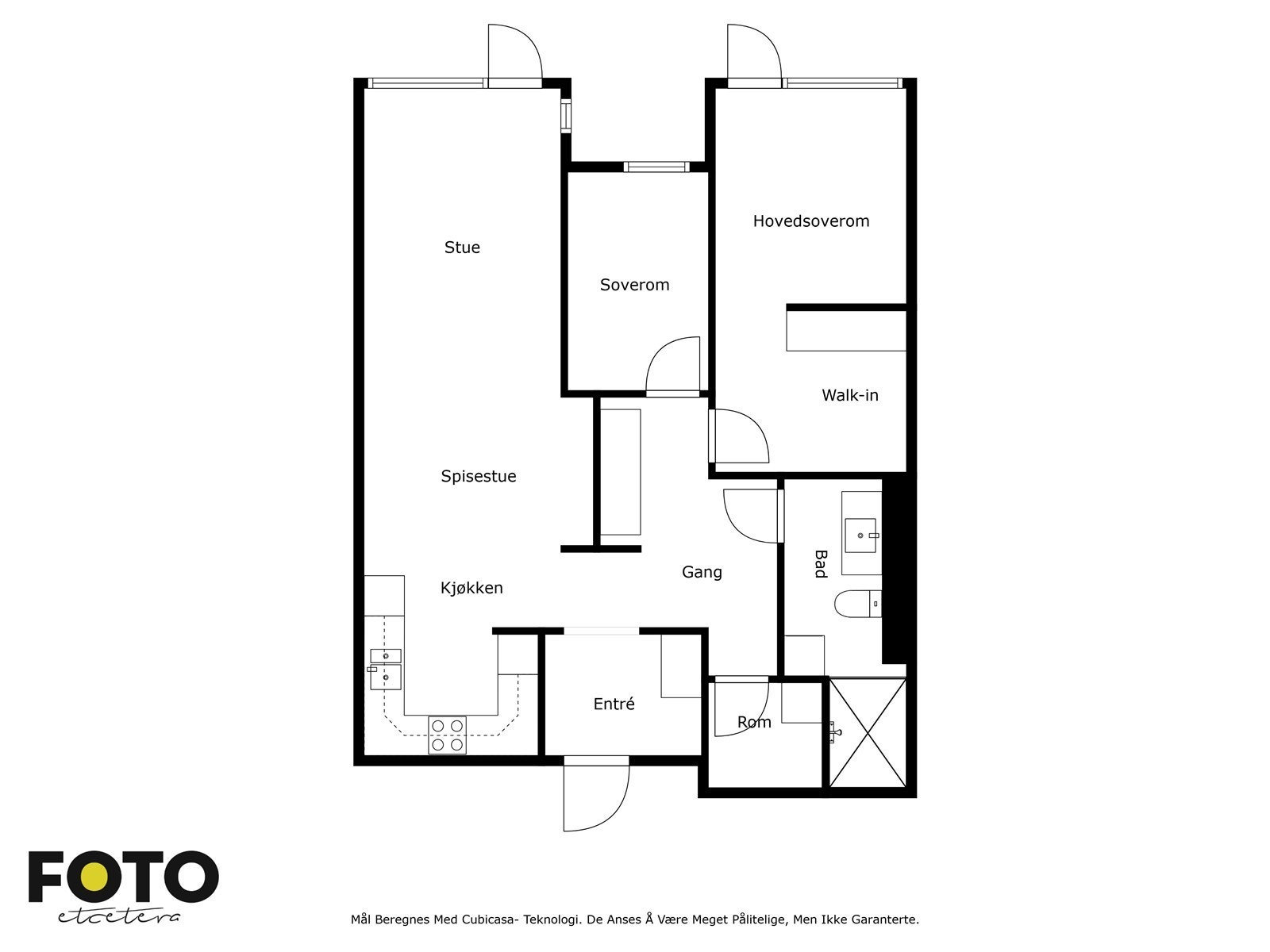 Veiledende plantegning 5. etasje. Ikke målbar Galleribilde