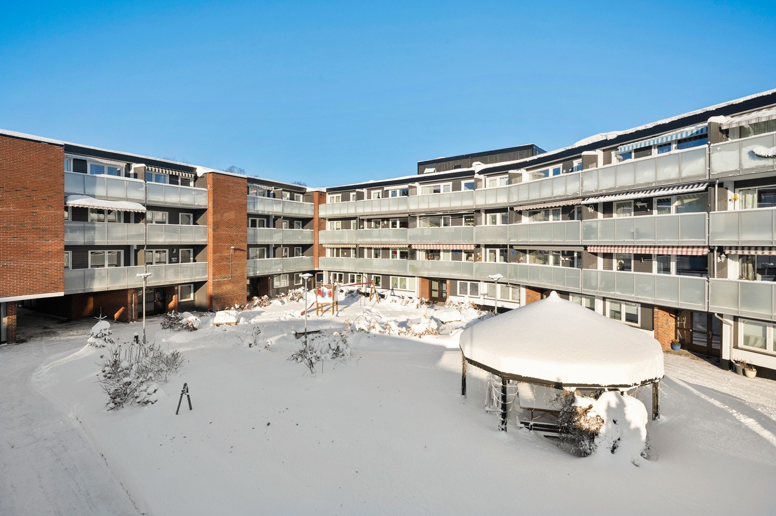 Opparbeidete felles arealer for beboerne. Galleribilde