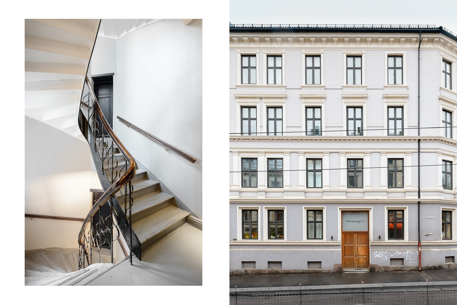 Hyggelig felles oppgang. Galleribilde