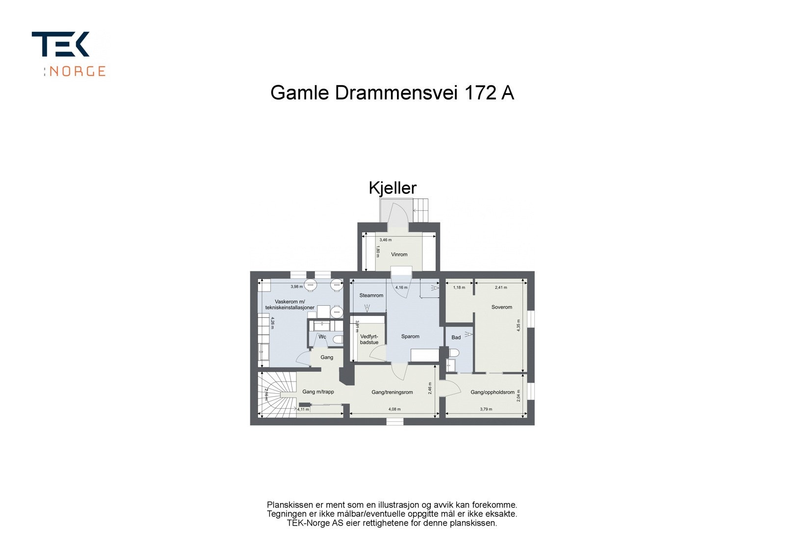 Plantegning Gamle Drammensvei 172A - Kjeller Galleribilde