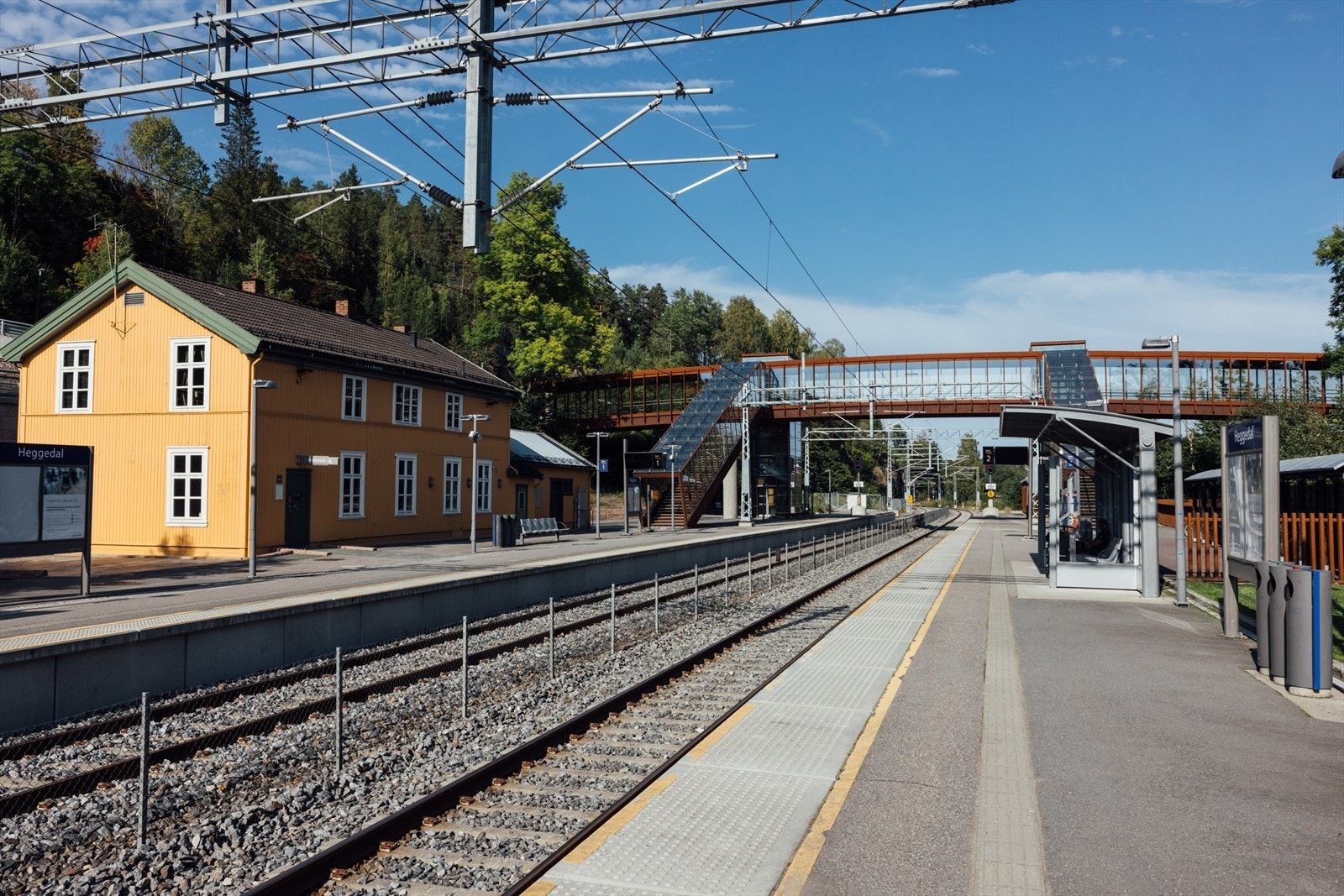 Heggedal togstasjon ligger kun få minutters gange unna. Galleribilde