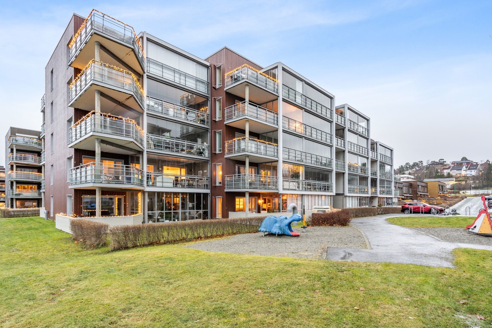 Leiligheten ligger i et rolig nabolag. Galleribilde