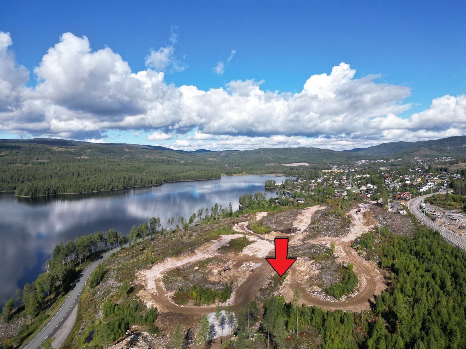 Tomten ligger i dette området og vil ha et areal på ca. 699 kvm. Galleribilde