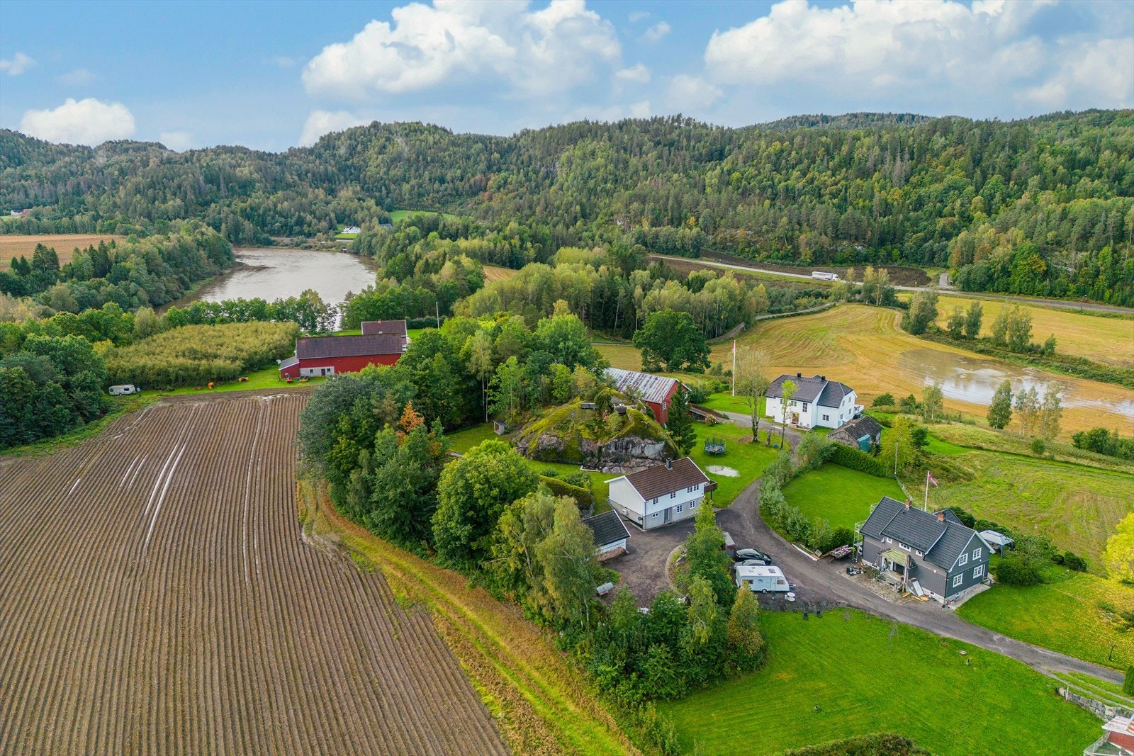 Oversiktsbilde fra drone Galleribilde