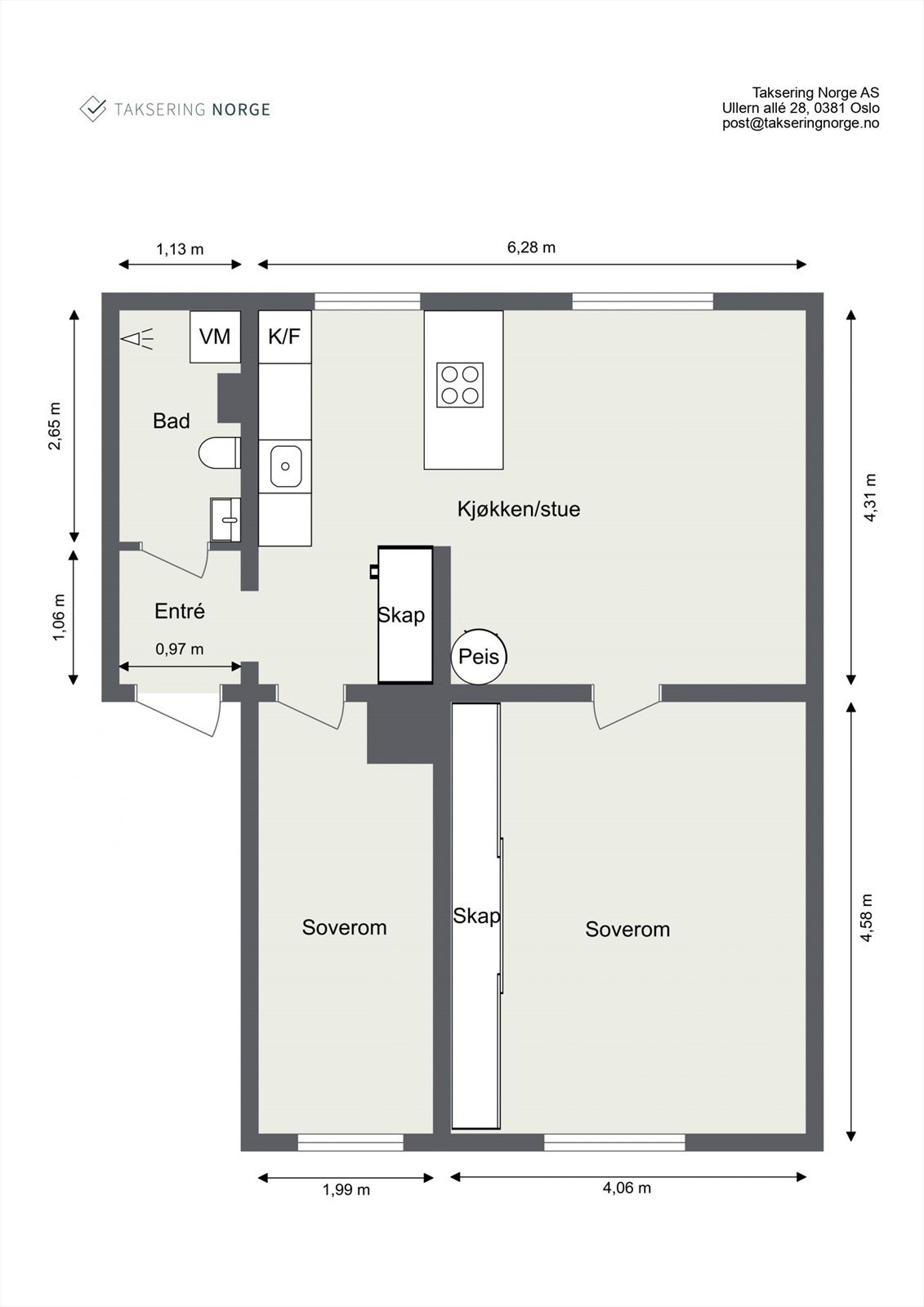Plantegning Galleribilde
