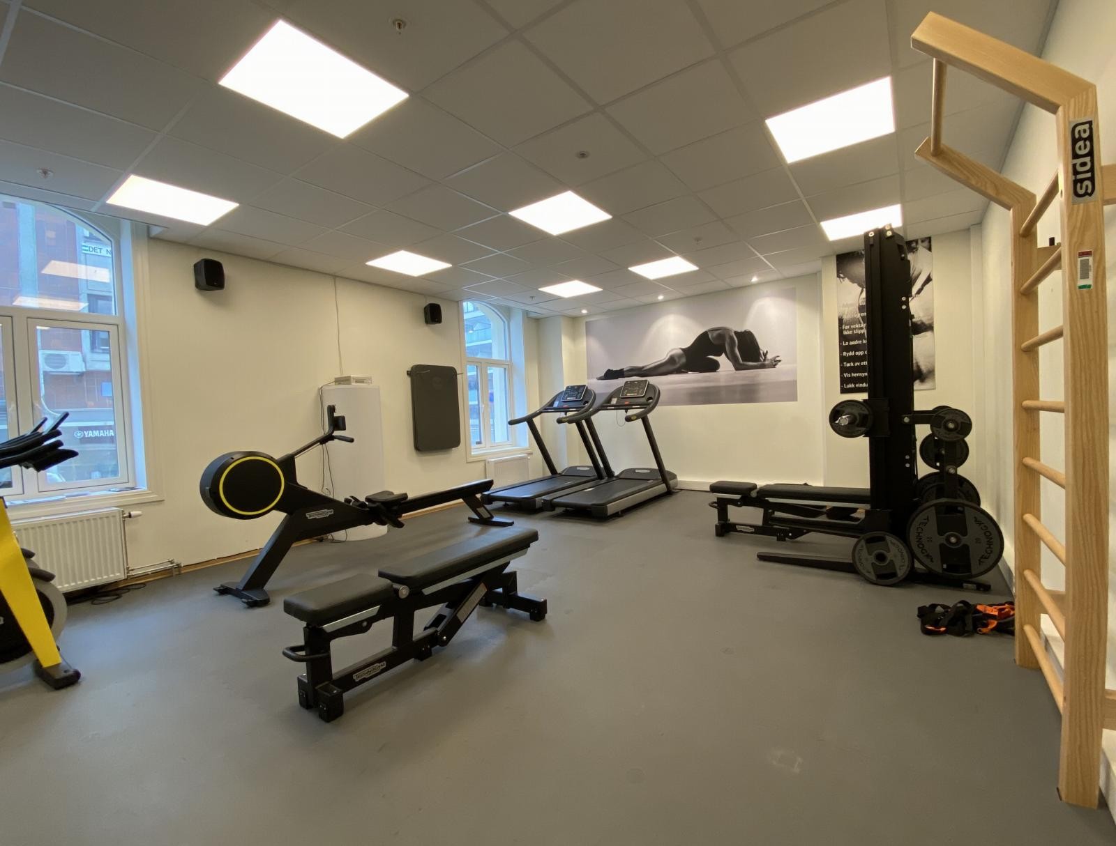 Høystandard fellesarealer med blant annet treningsrom (tid for bruk alene kan bestilles) Galleribilde