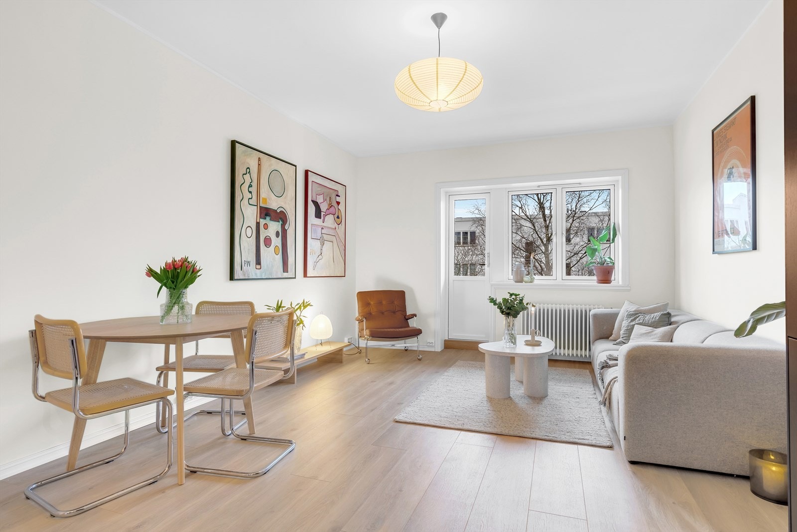 Leiligheten er oppusset i 2023/2024 med nytt kjøkken, bad, el-anlegg og innvendige overflater Galleribilde