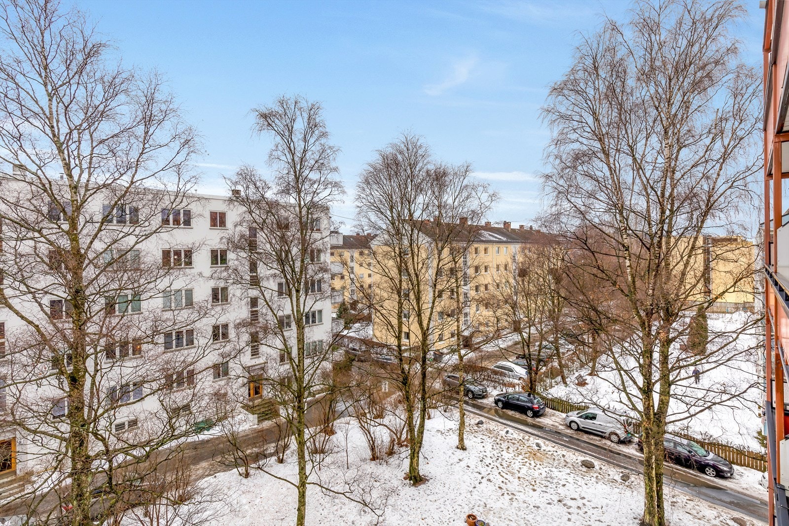 Utsyn fra balkong Galleribilde