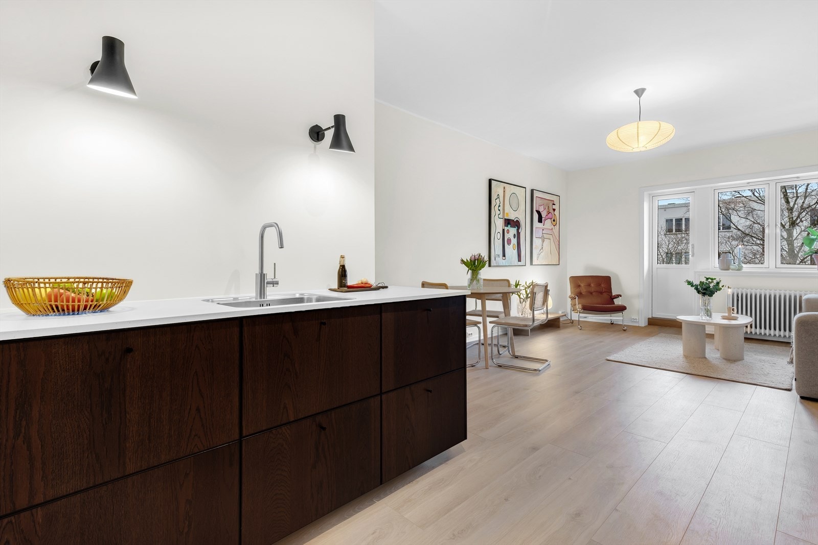 Åpen stue- og kjøkkenløsning Galleribilde