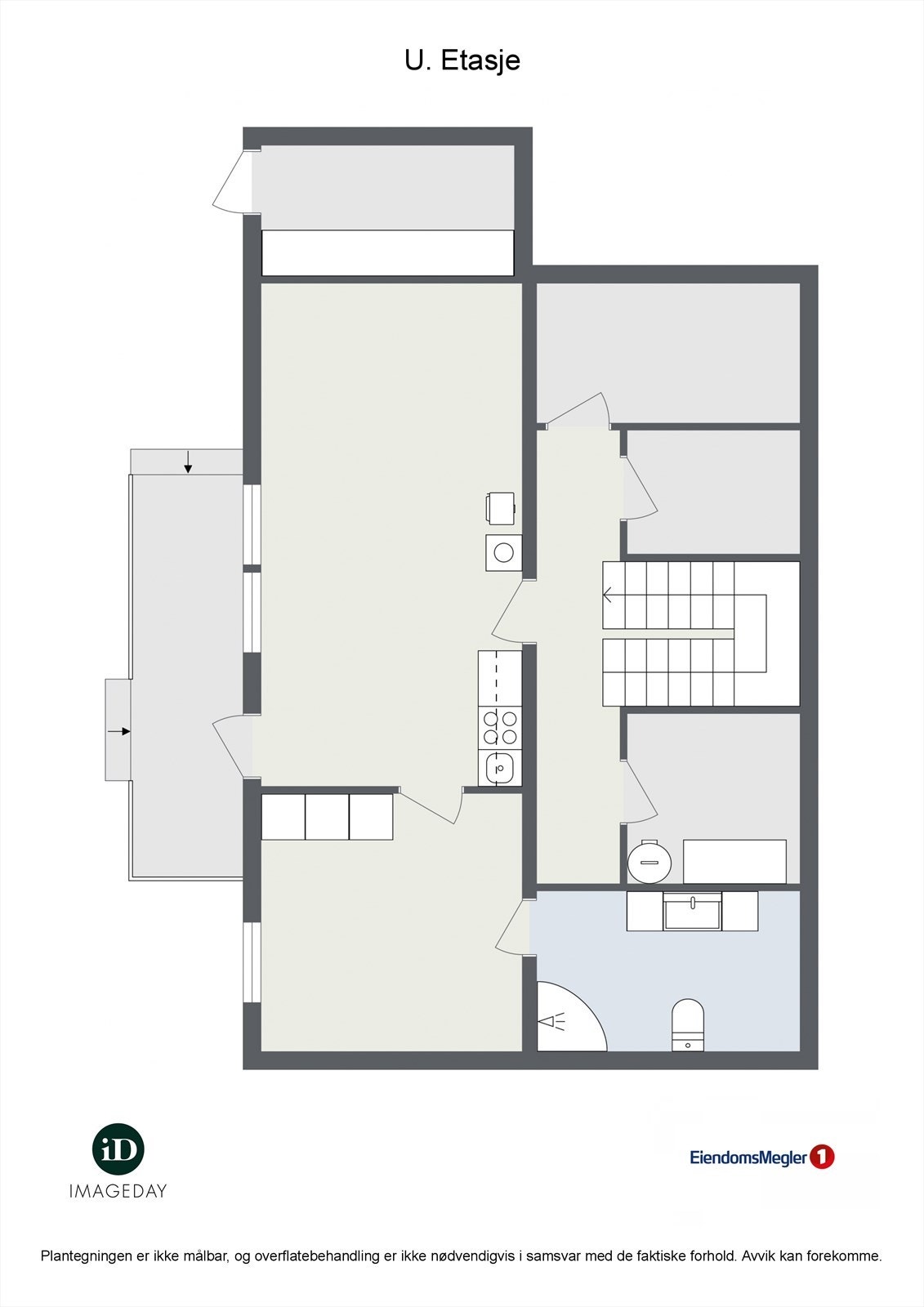 Smalåkeren 8 - 2D plantegning (u.etasje) - Alternativ plantegning Galleribilde