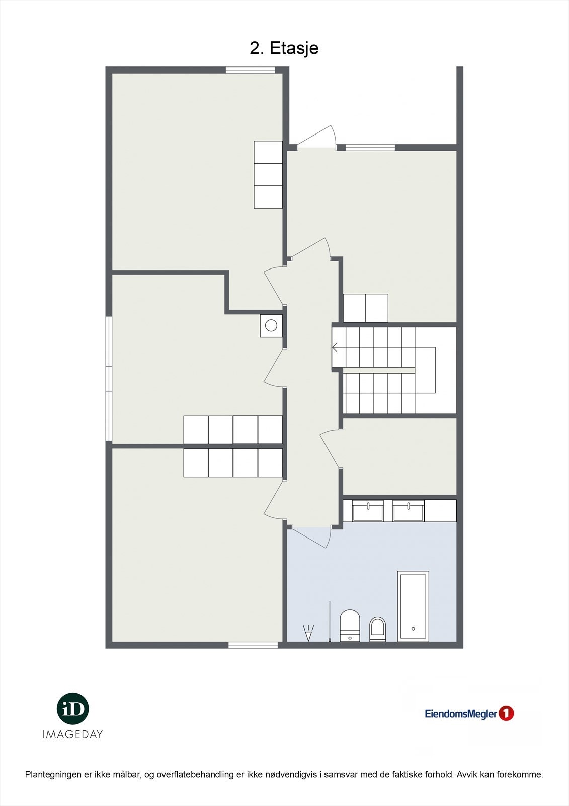 Smalåkeren 8 - 2D plantegning (2.etasje) Galleribilde