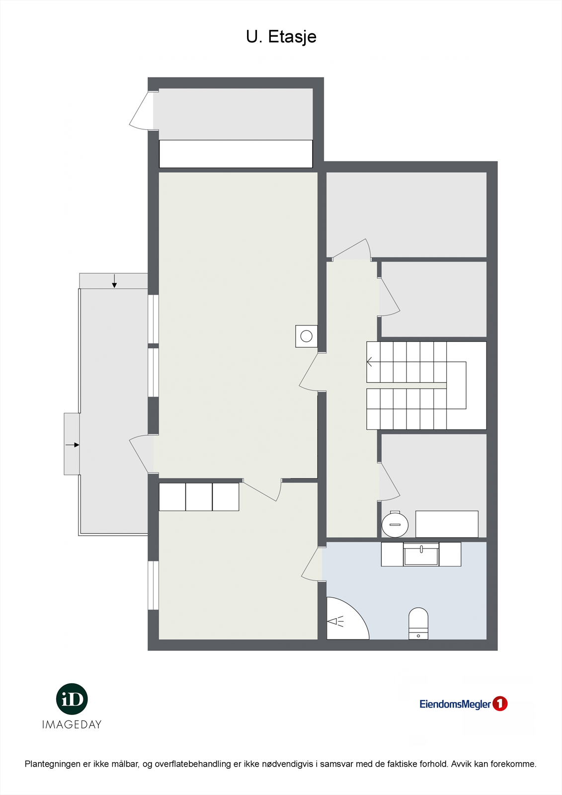Smalåkeren 8 - 2D plantegning (u.etasje) Galleribilde
