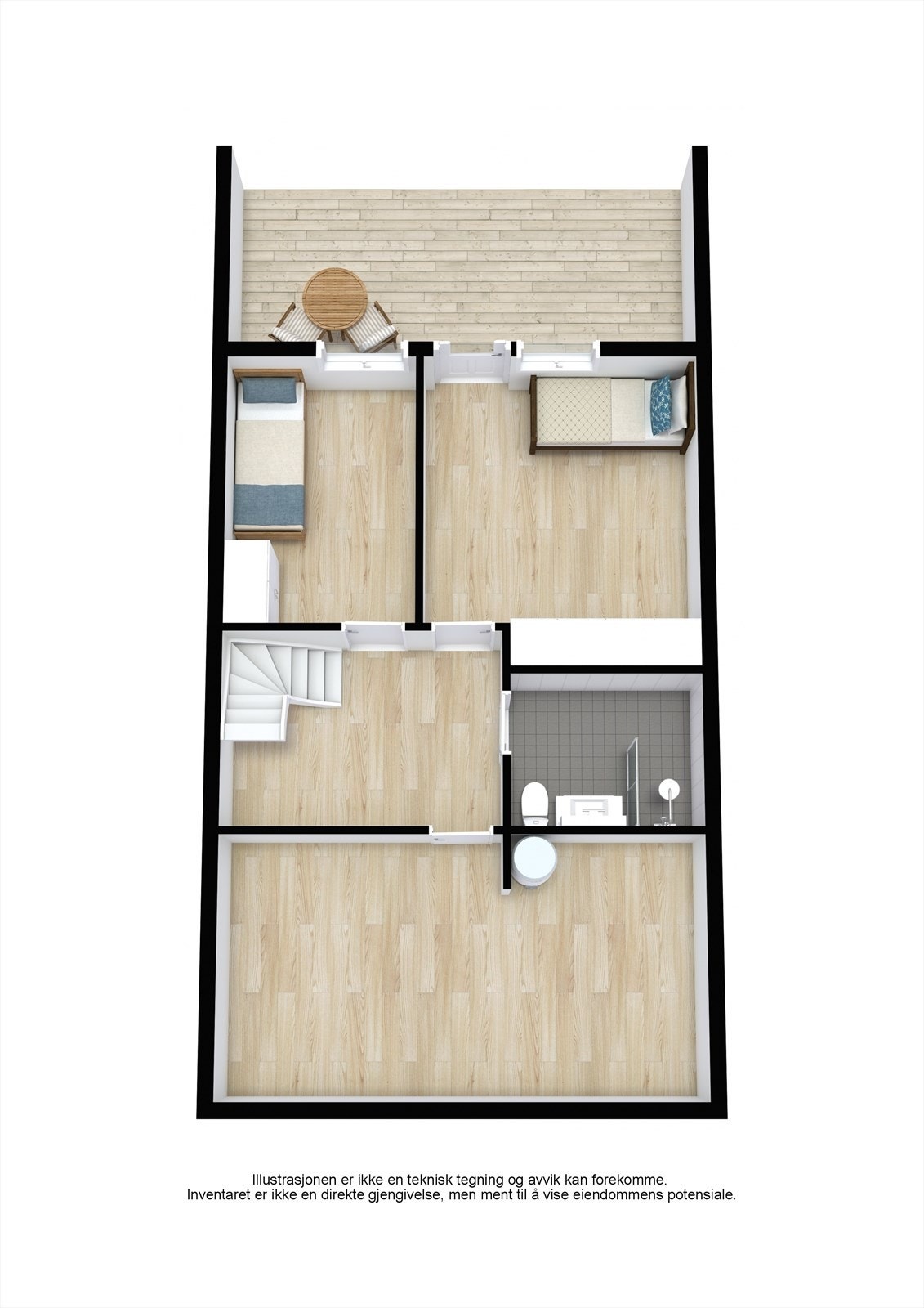 Planløsning i underetasjen Galleribilde