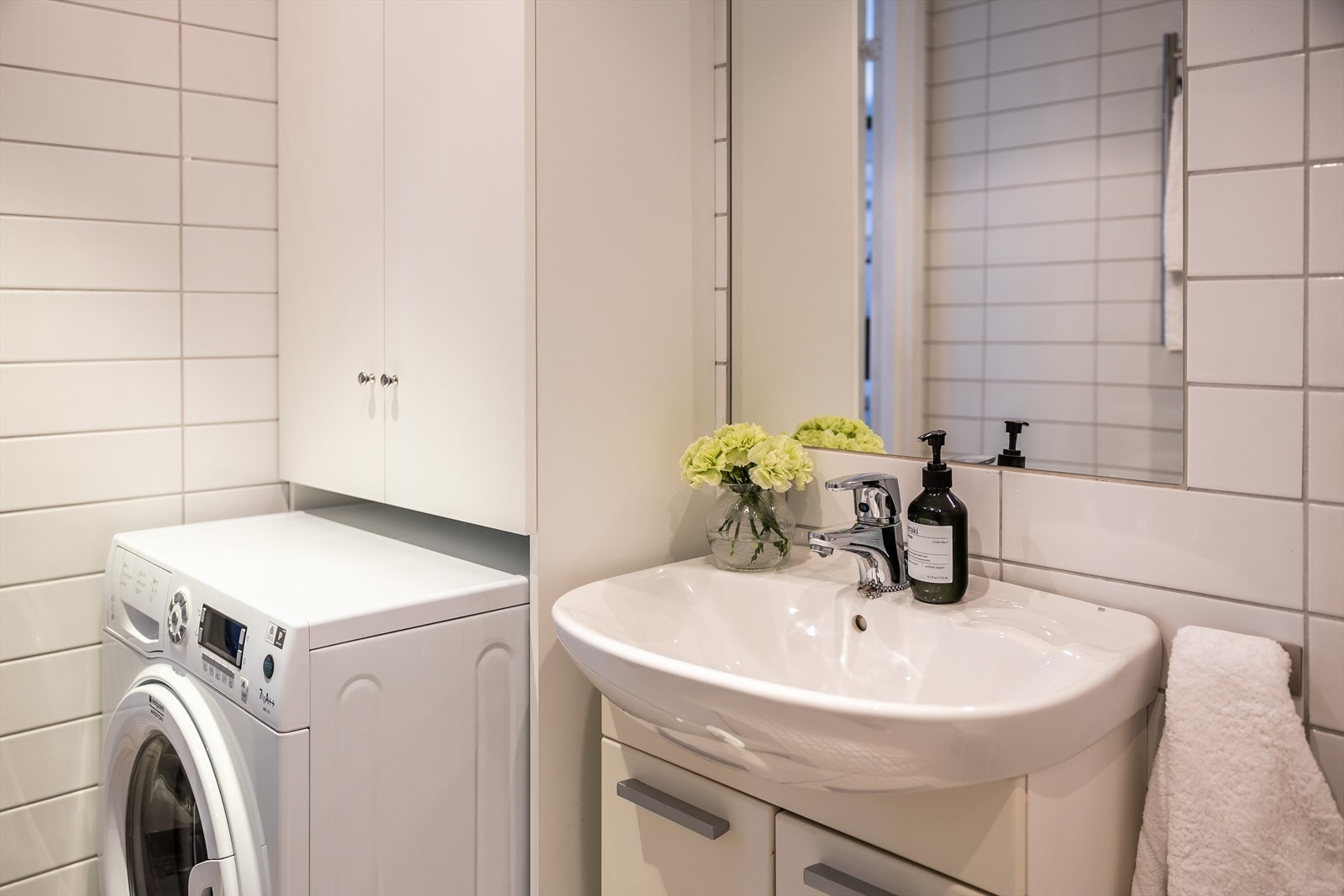 Her er det også opplegg for vaskemaskin. Galleribilde